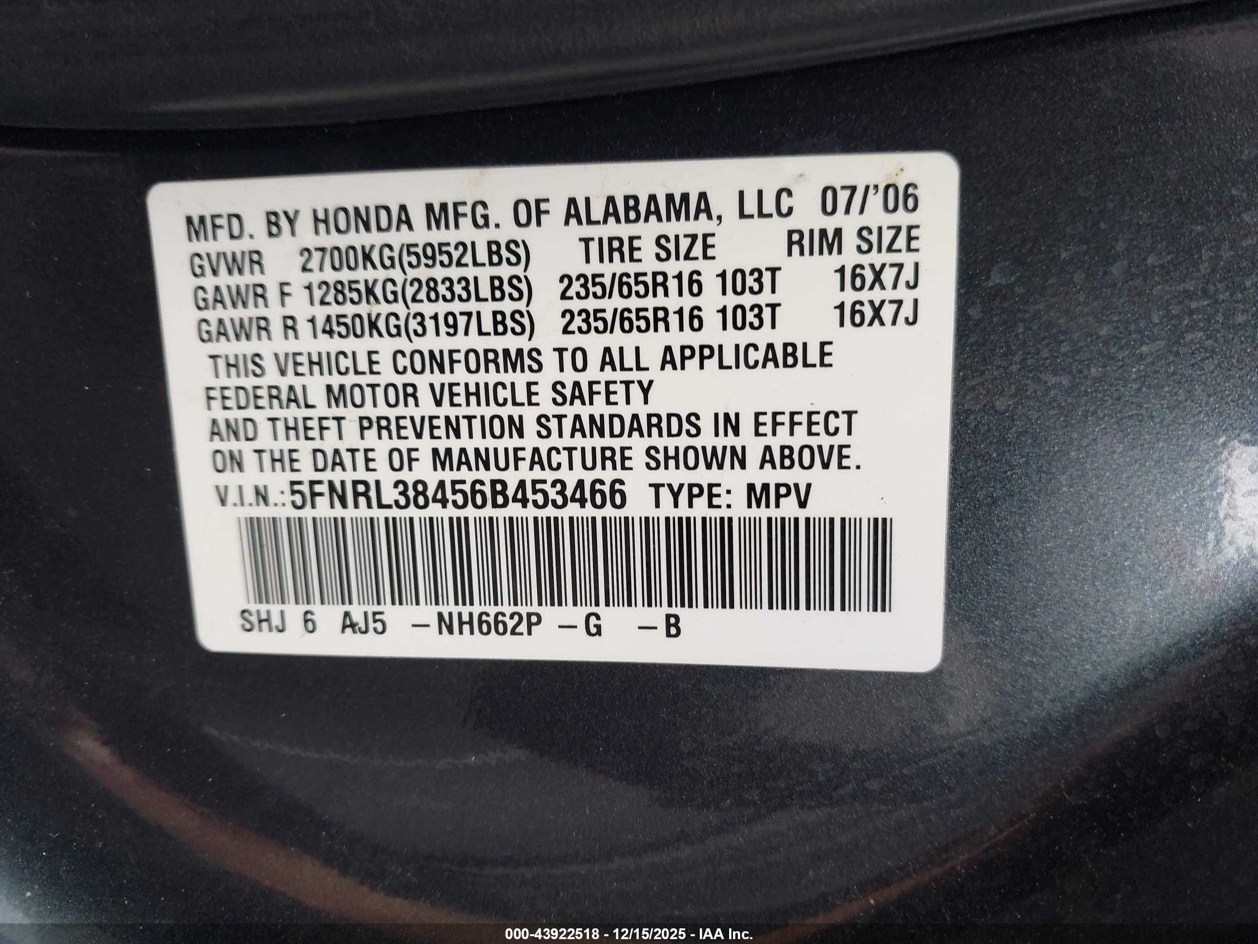 HONDA ODYSSEY image 9