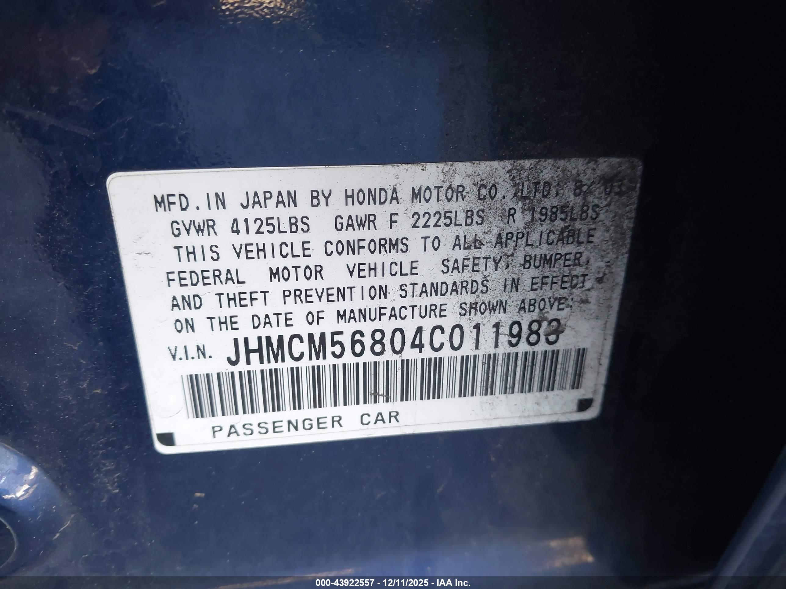 HONDA ACCORD image 9