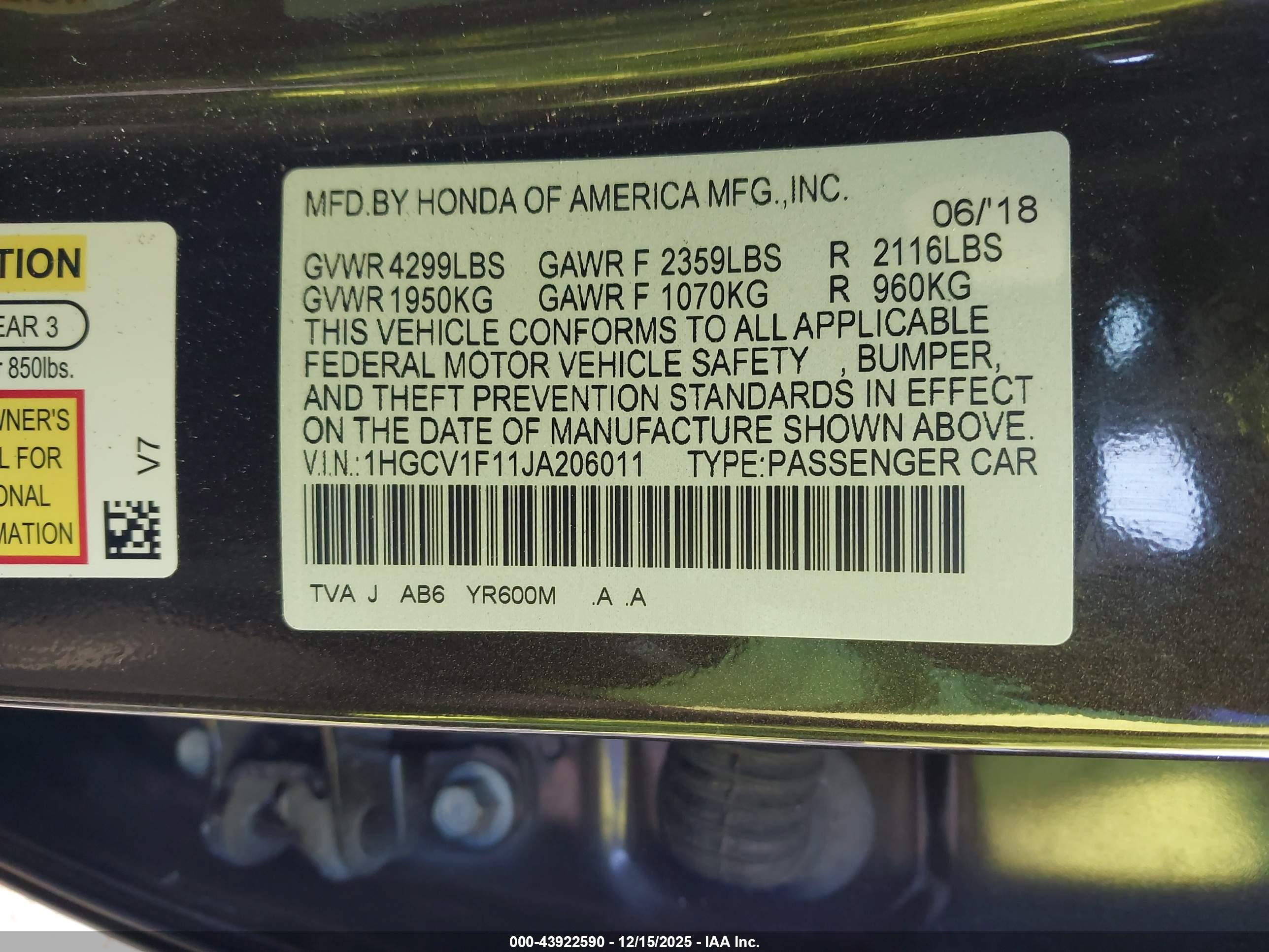 HONDA ACCORD image 9