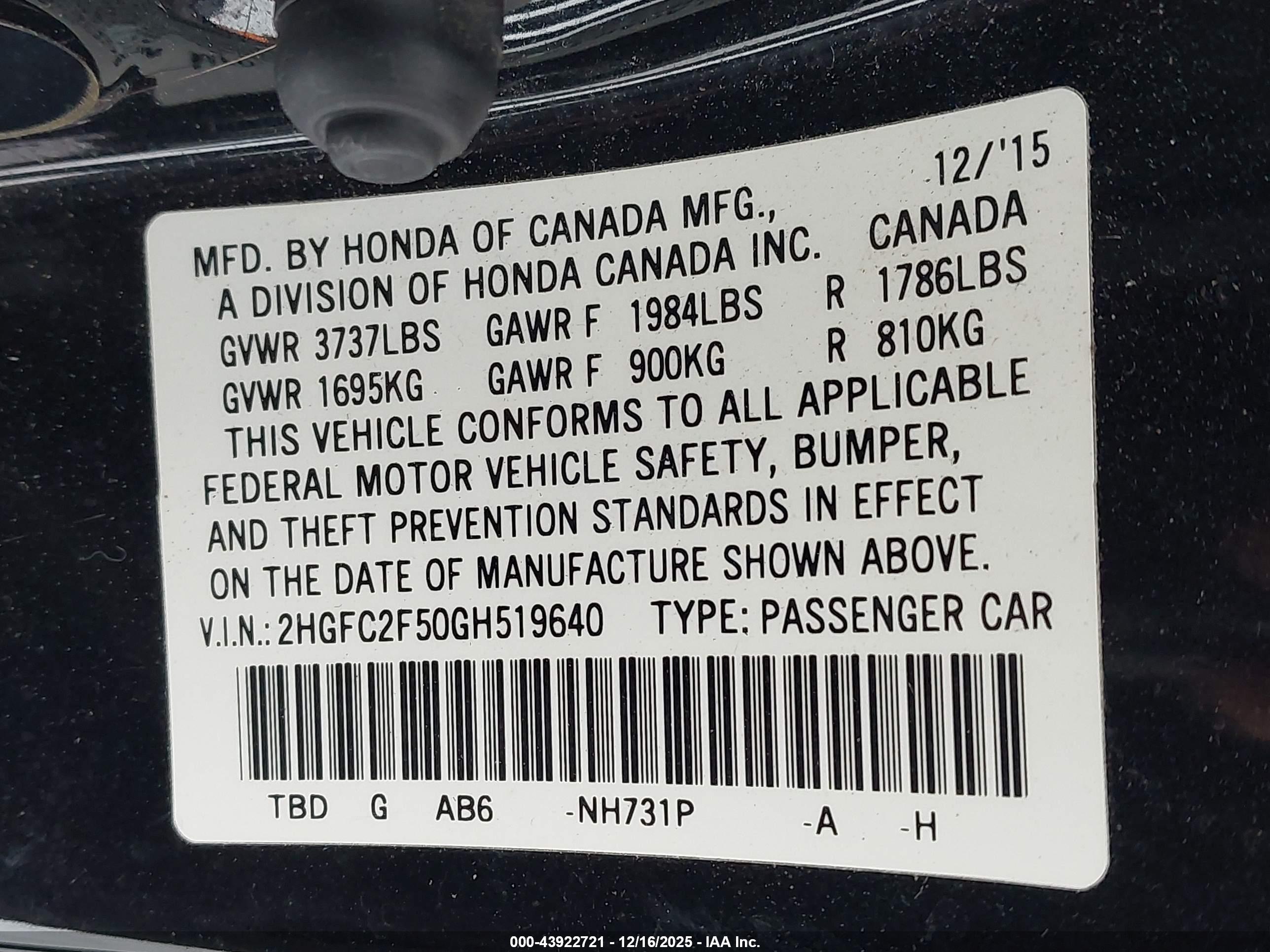HONDA CIVIC image 9