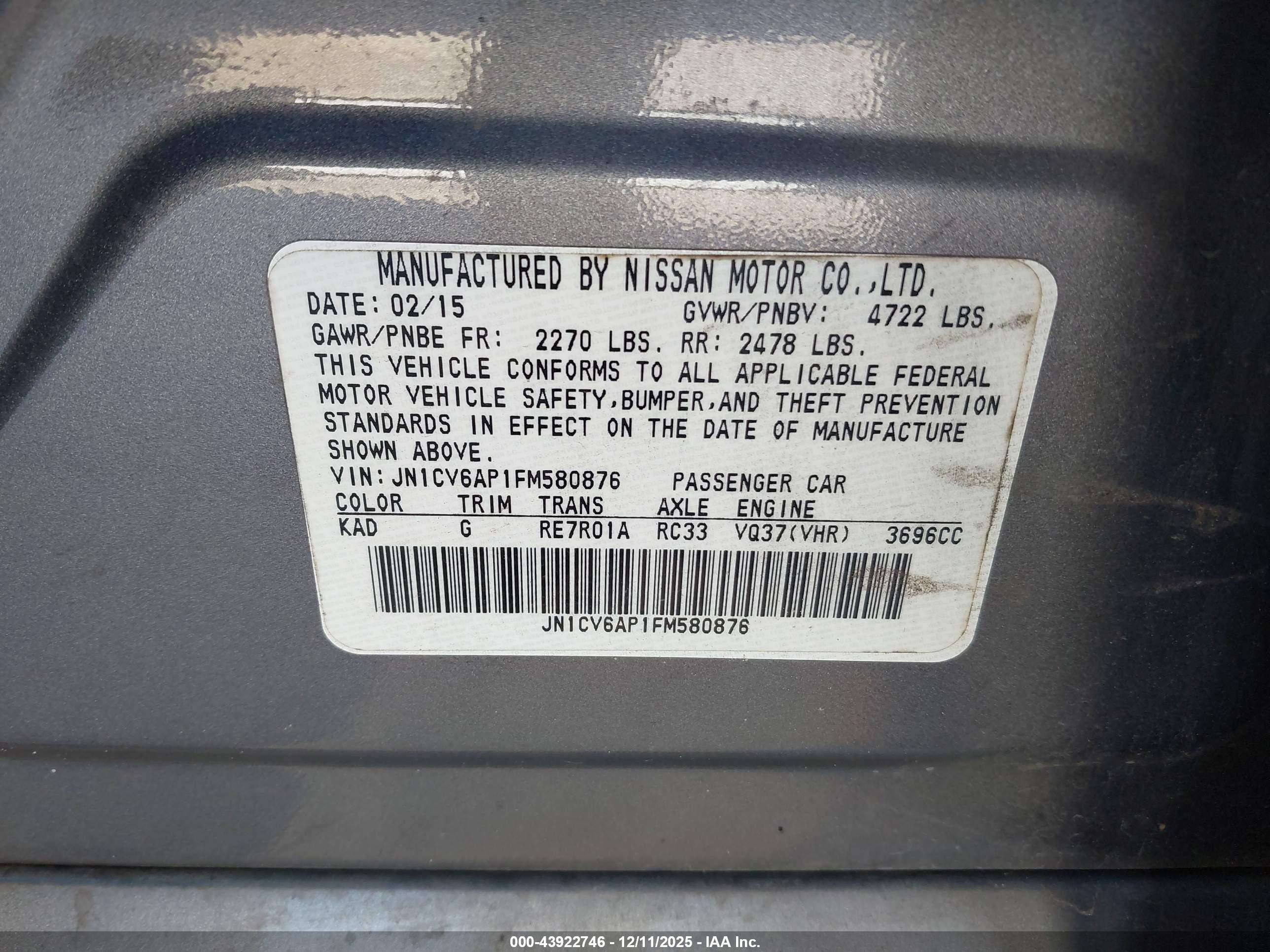INFINITI Q40 image 9