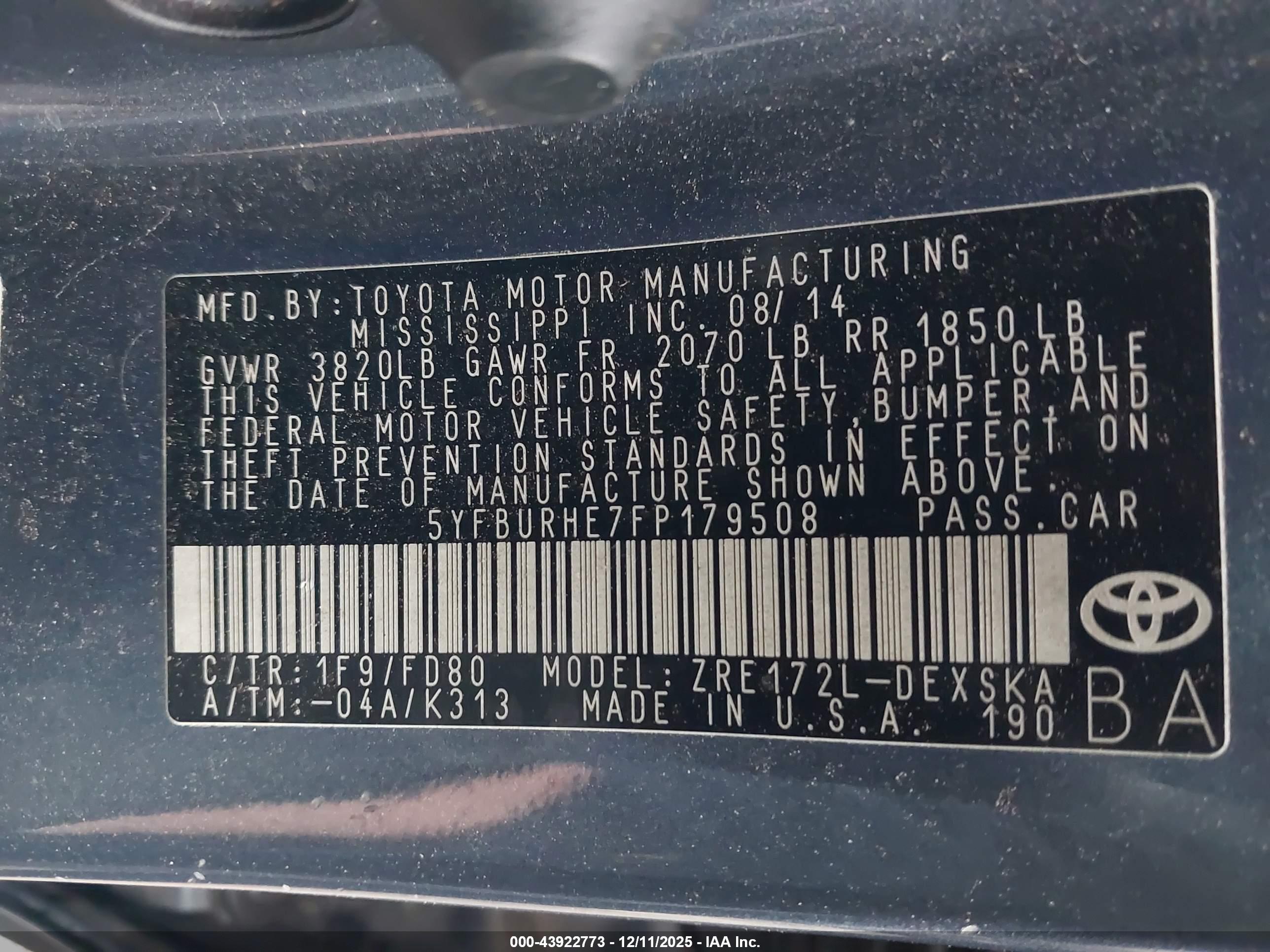 TOYOTA COROLLA image 9