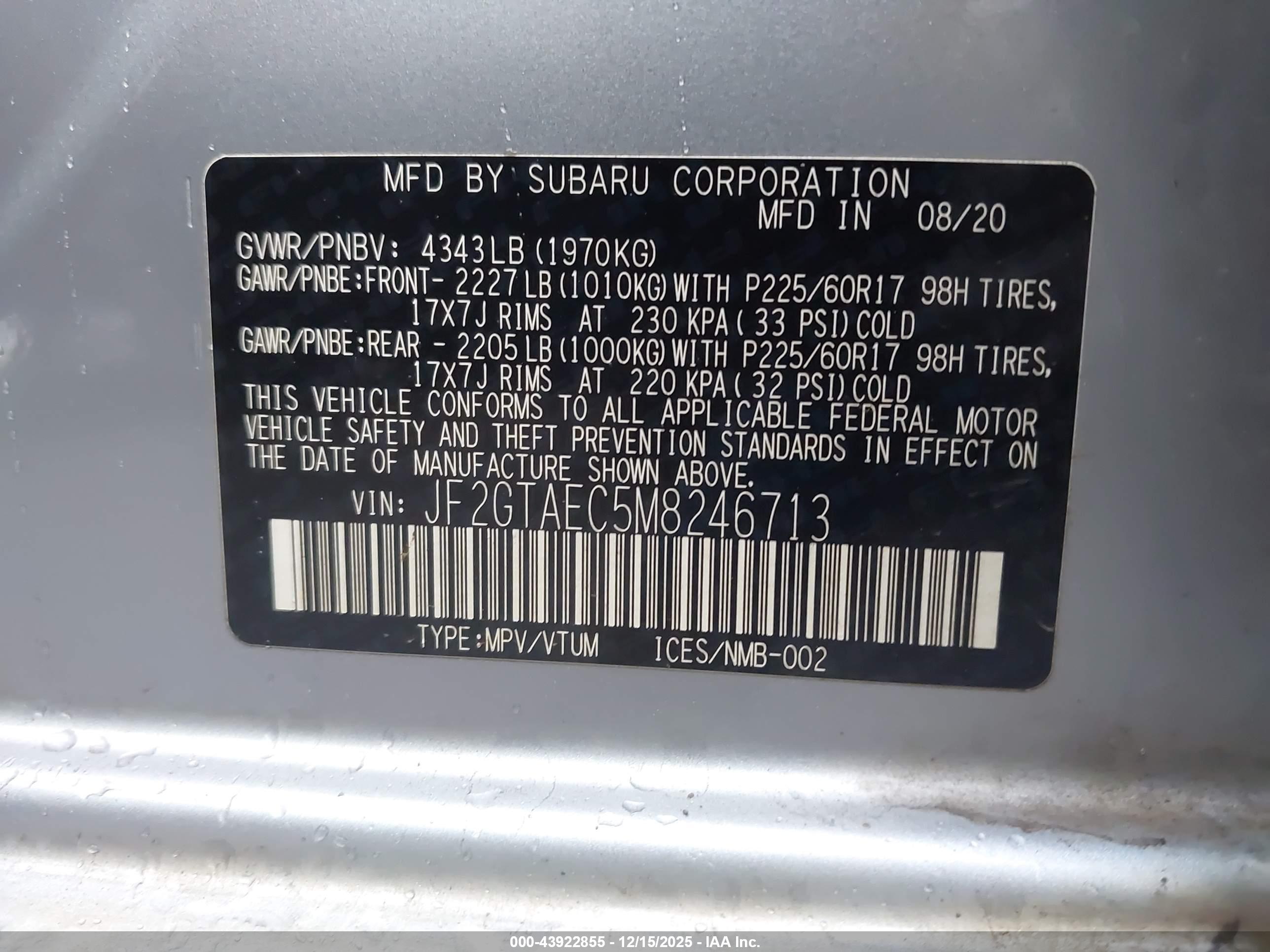 SUBARU CROSSTREK image 9