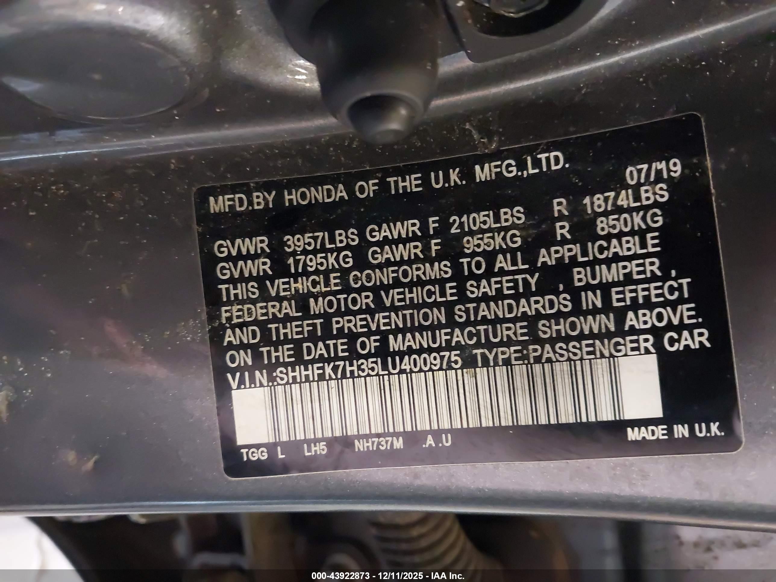 HONDA CIVIC image 9