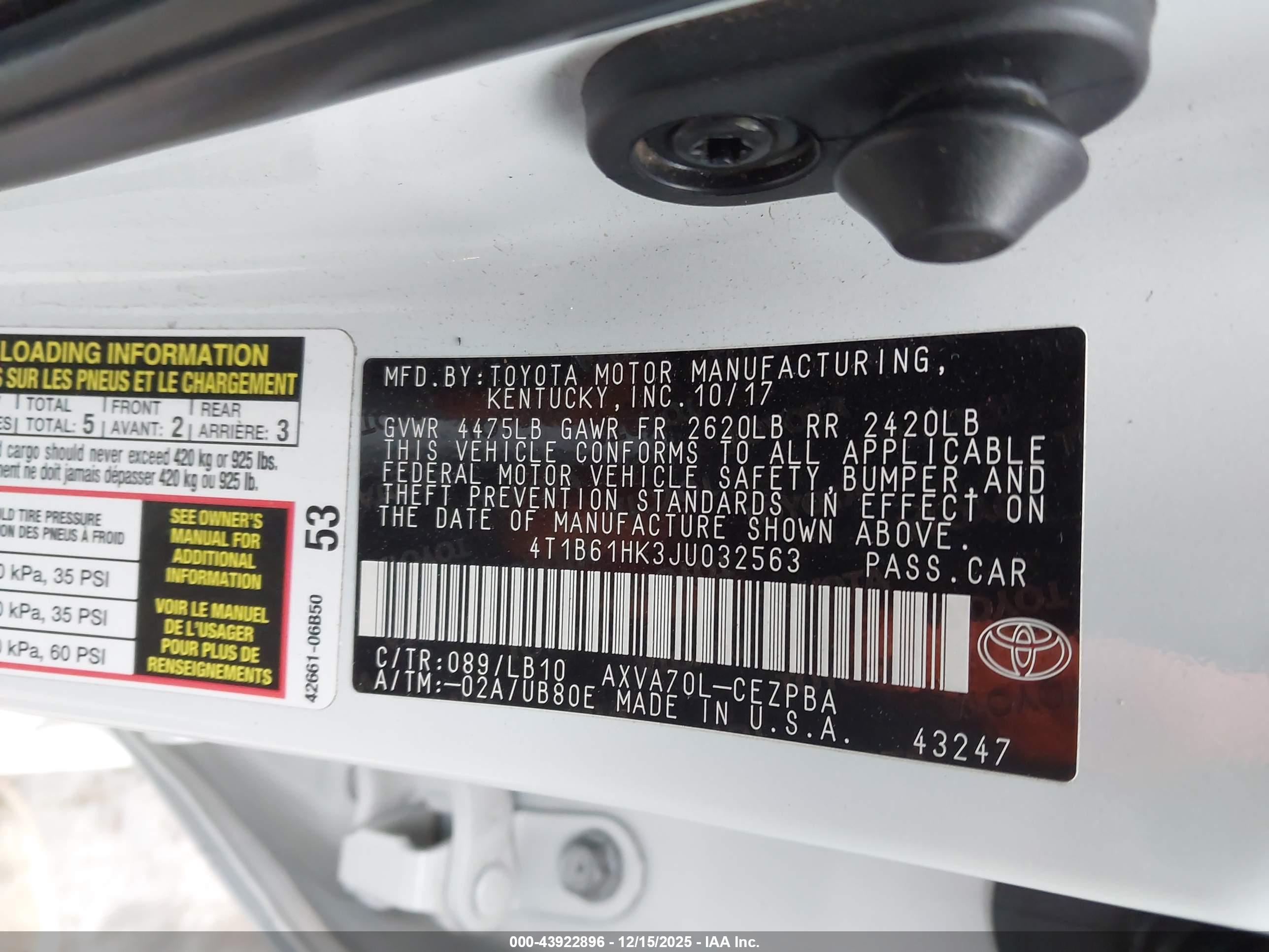 TOYOTA CAMRY image 9