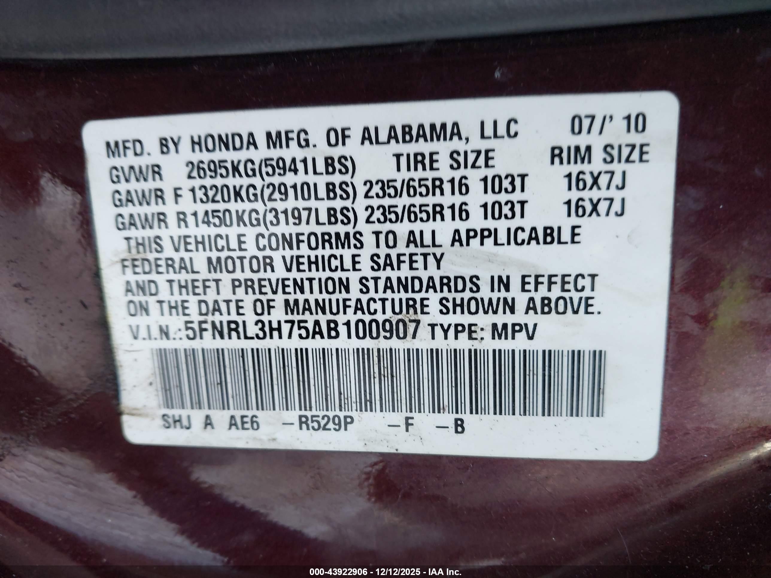 HONDA ODYSSEY image 9