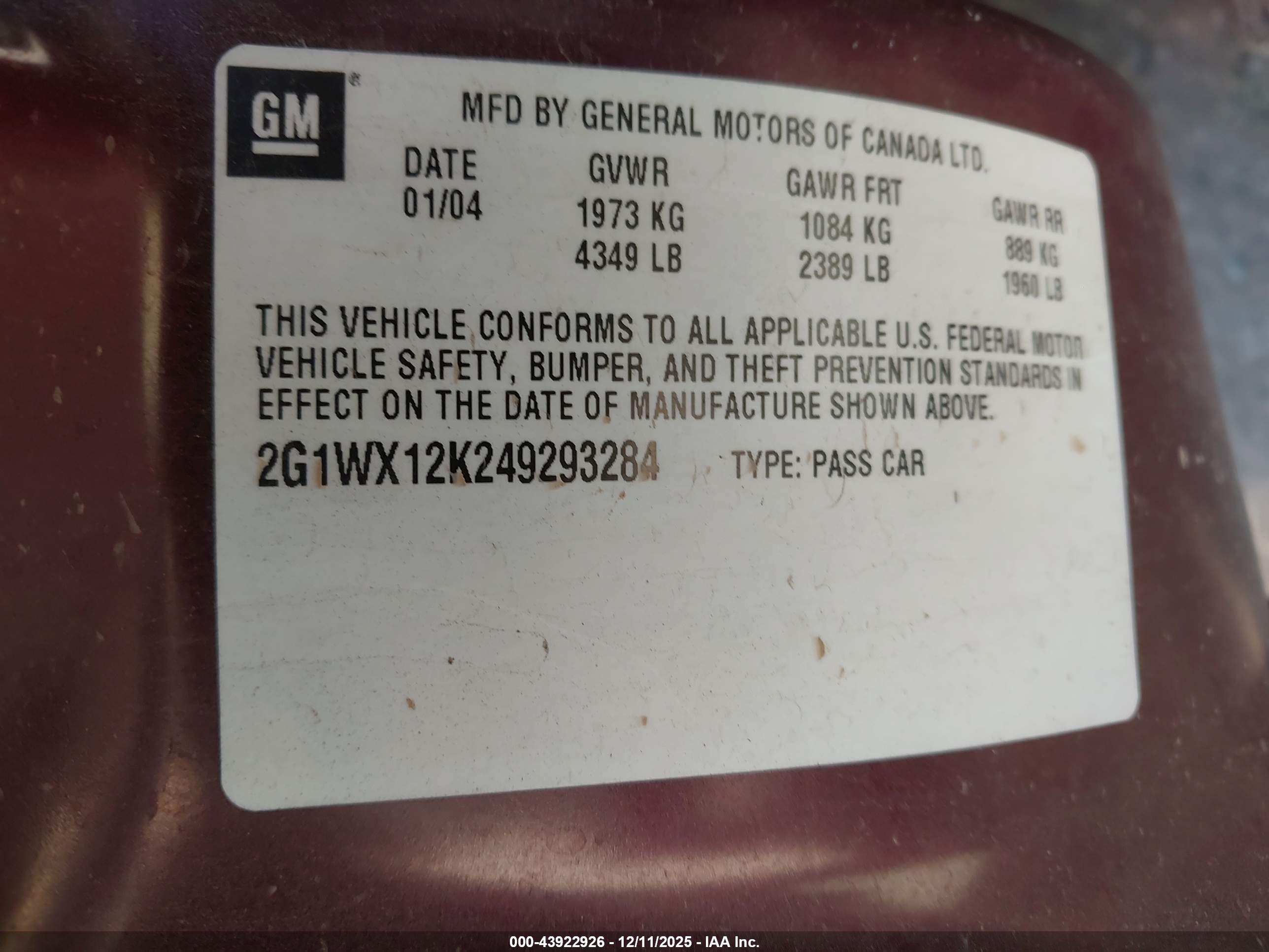 CHEVROLET MONTE image 9