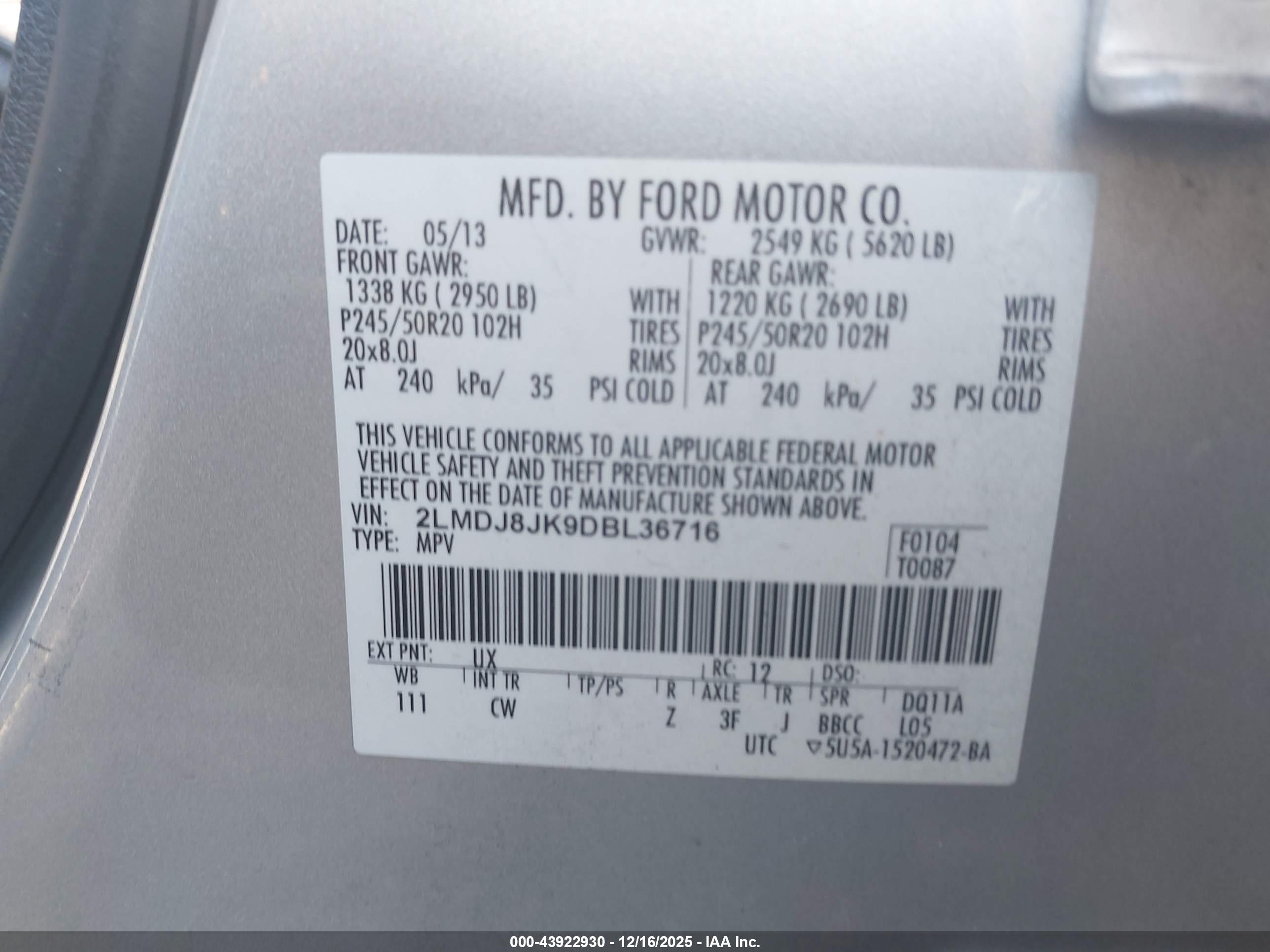 LINCOLN MKX image 9