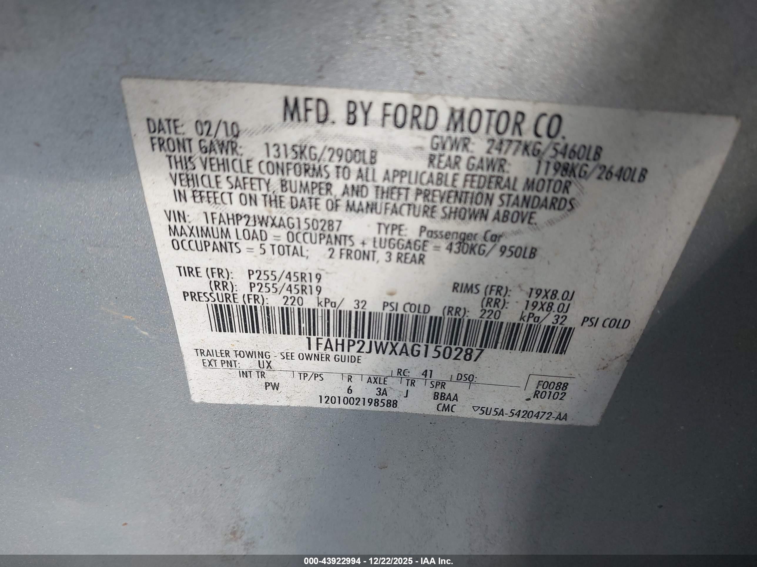 FORD TAURUS image 9