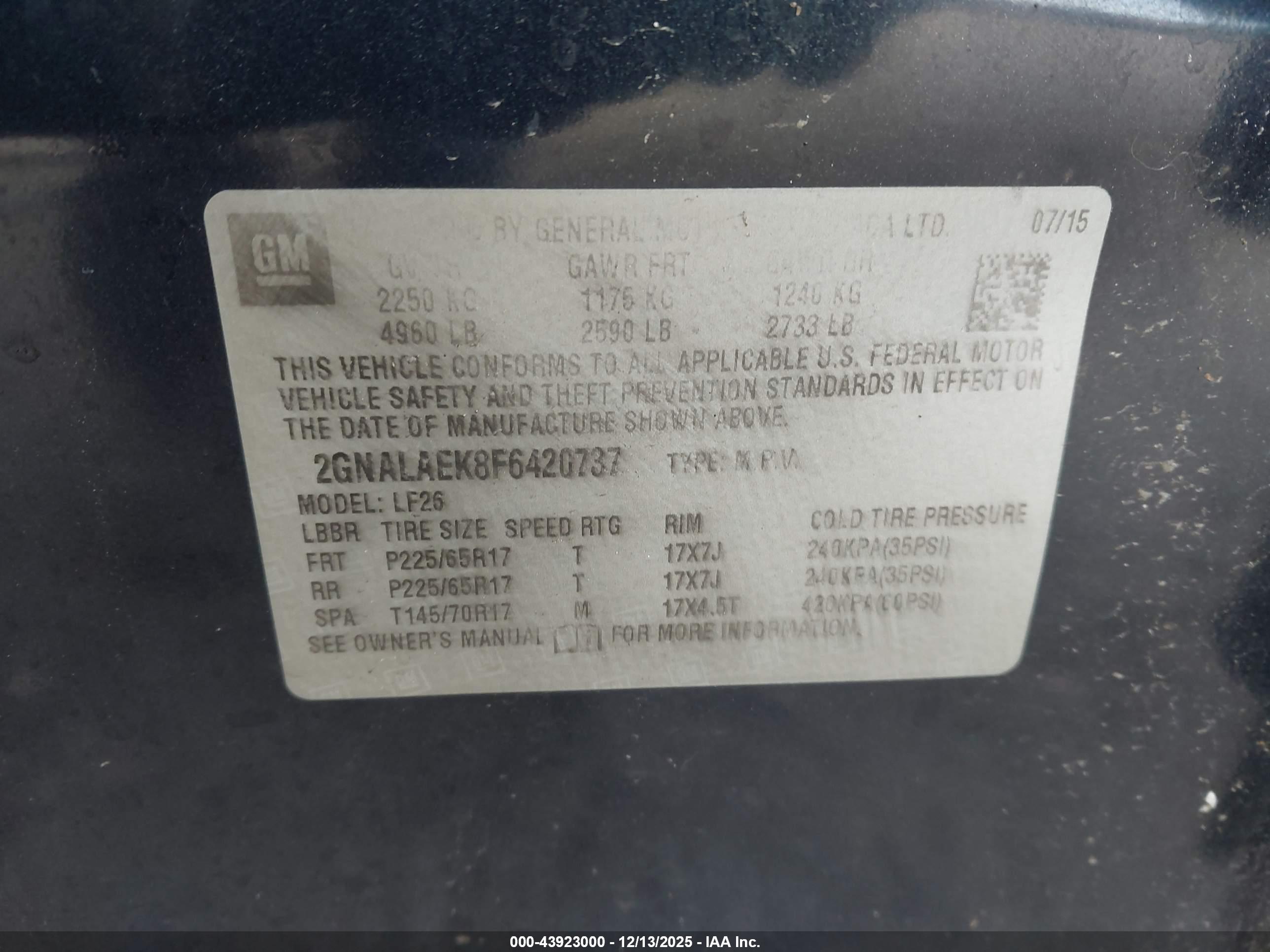 CHEVROLET EQUINOX image 9