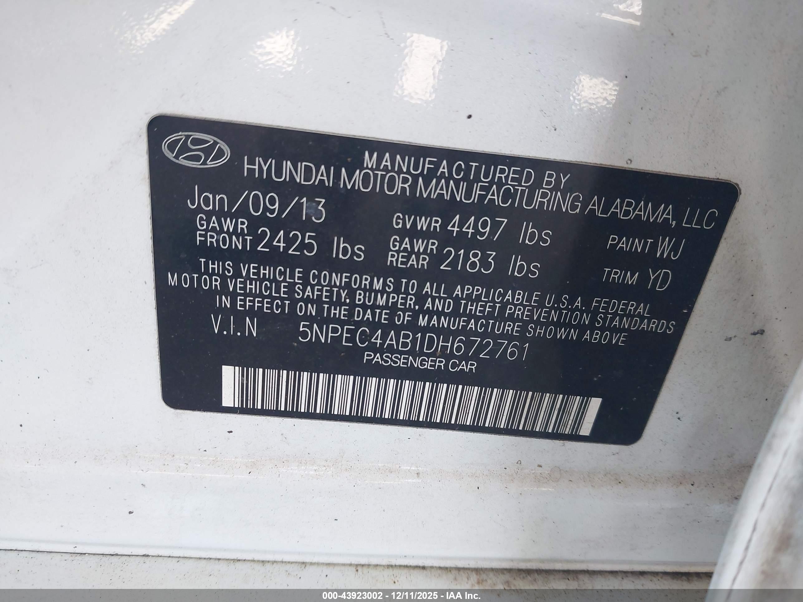 HYUNDAI SONATA image 9