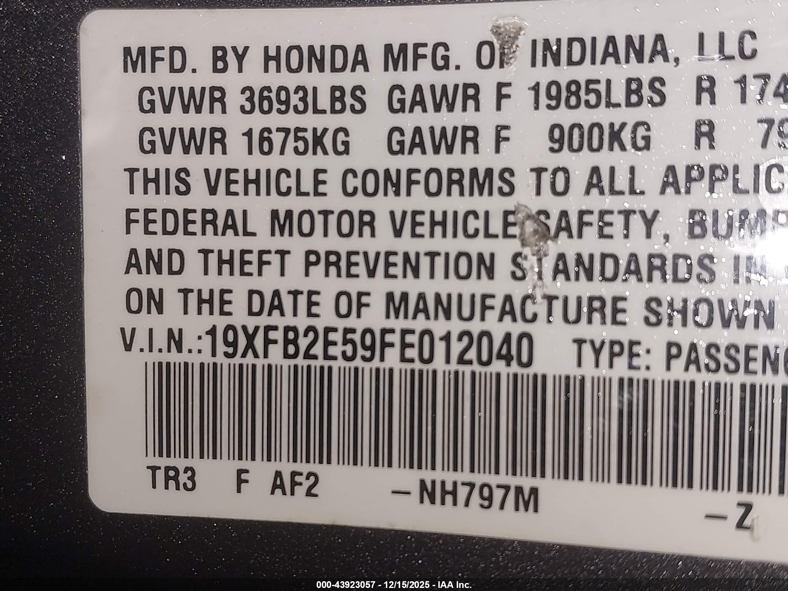 HONDA CIVIC image 9