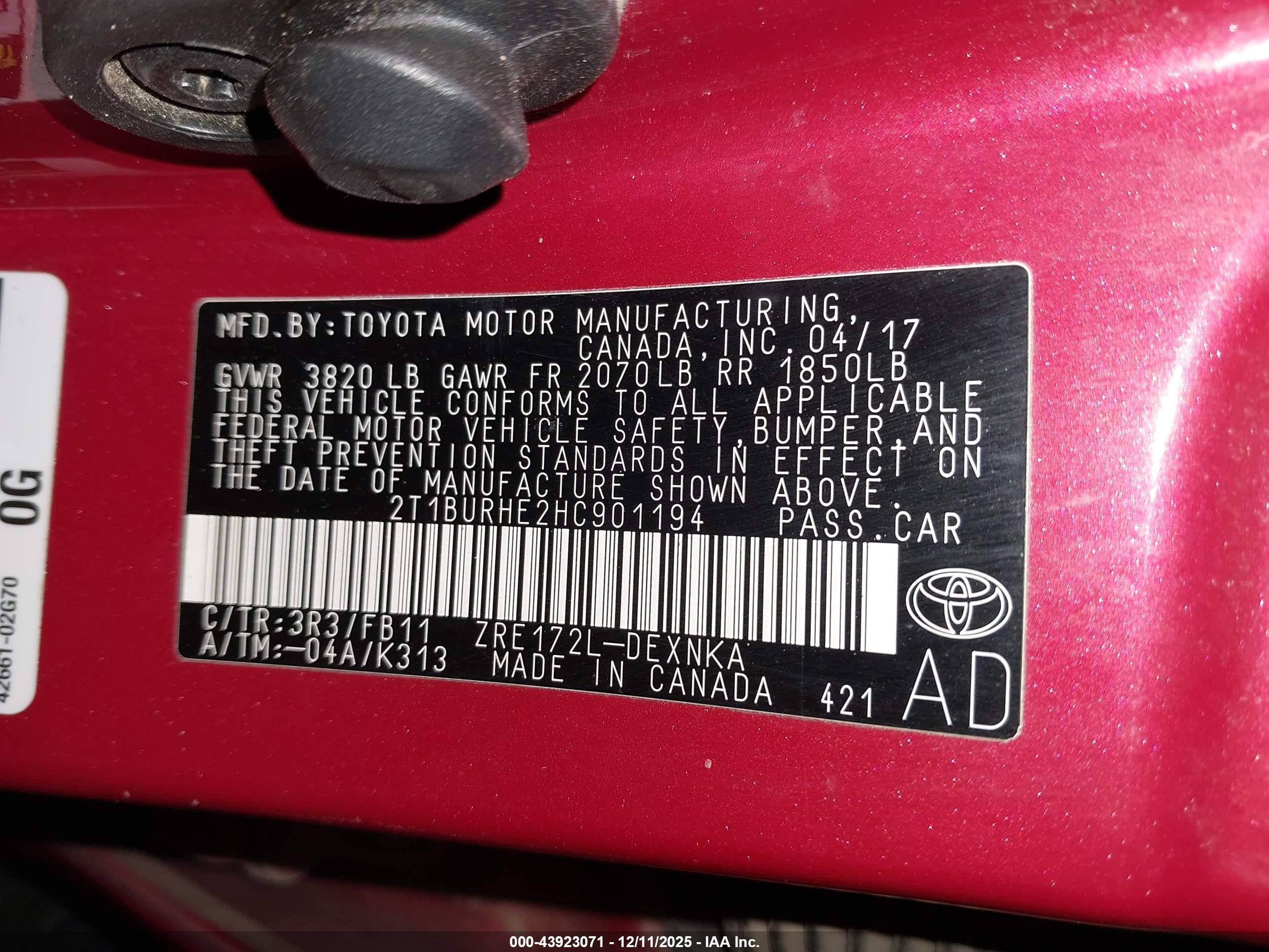 TOYOTA COROLLA image 9
