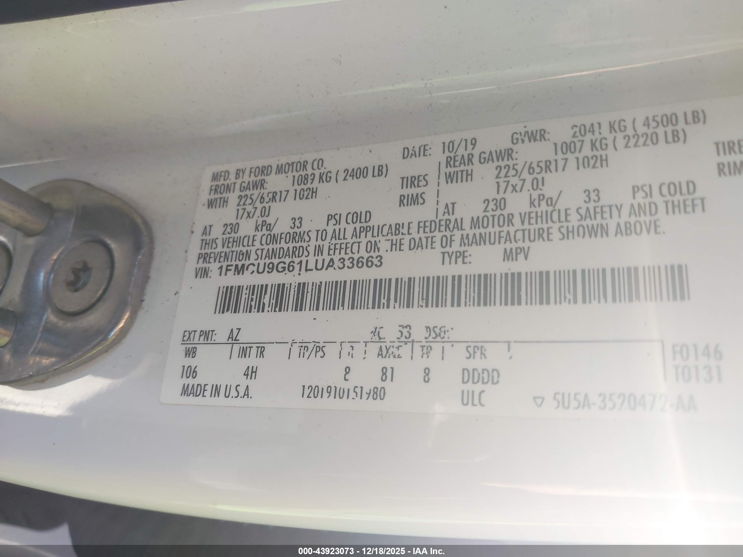 FORD ESCAPE image 9