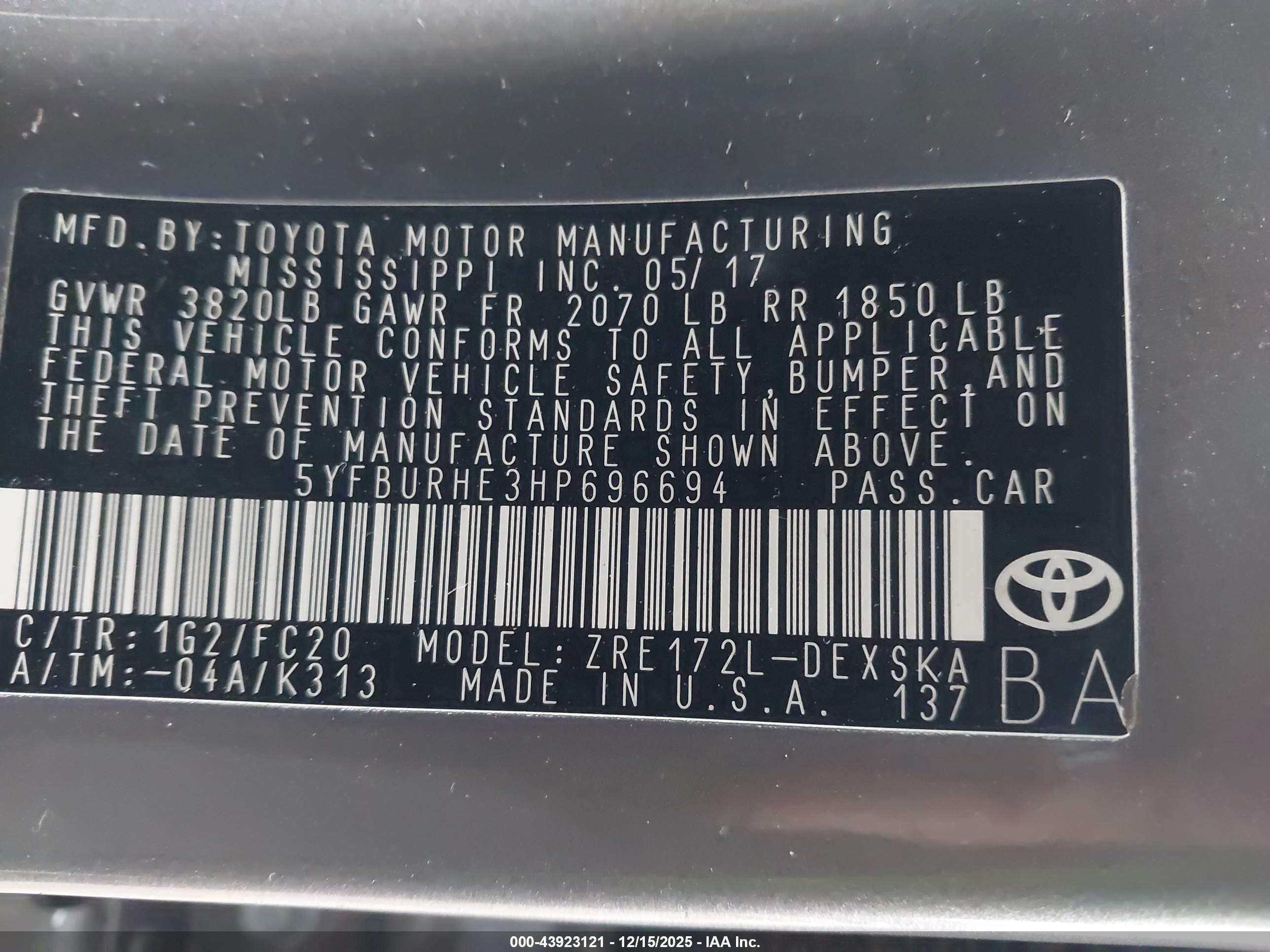 TOYOTA COROLLA image 9