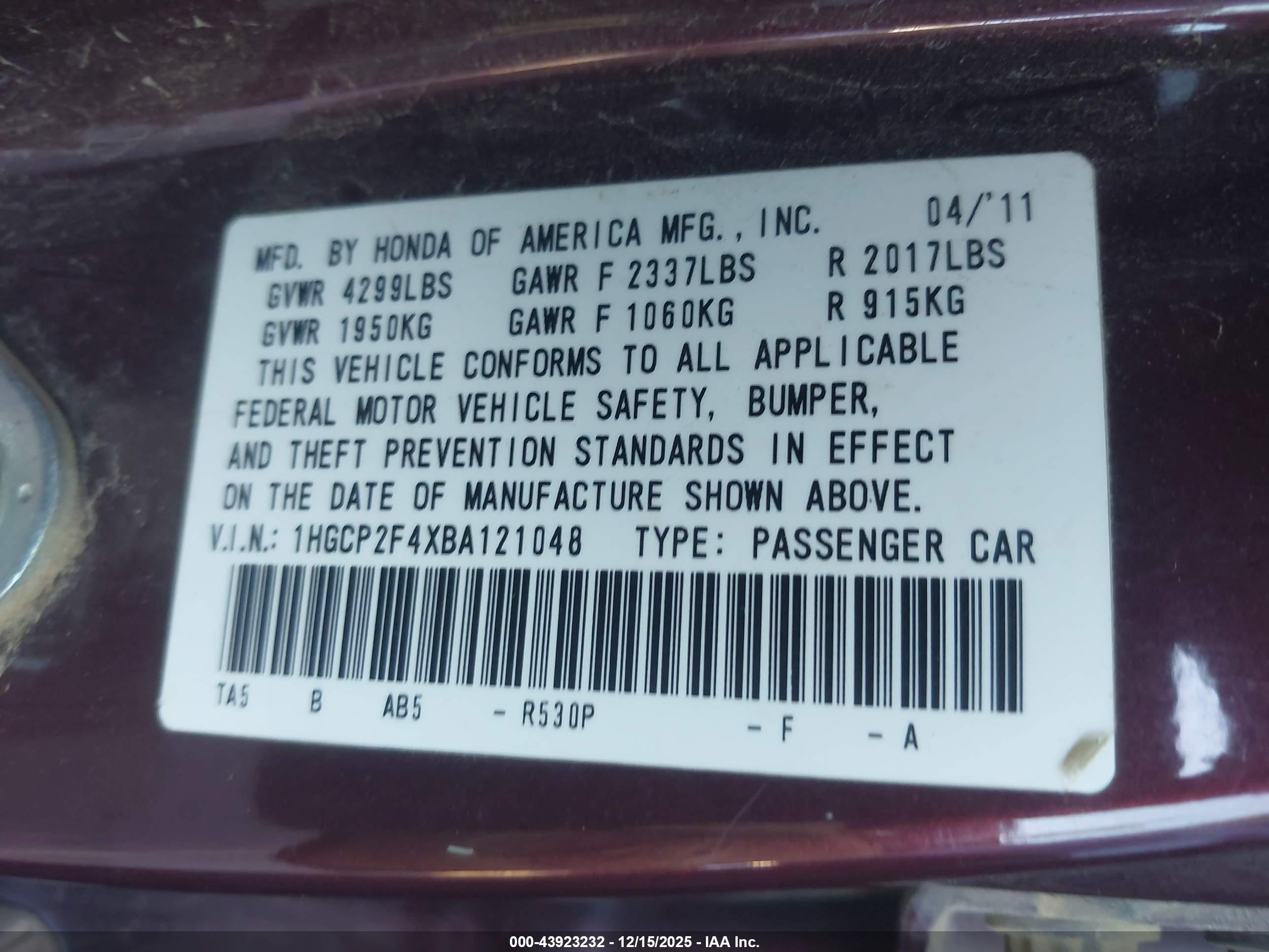 HONDA ACCORD image 9
