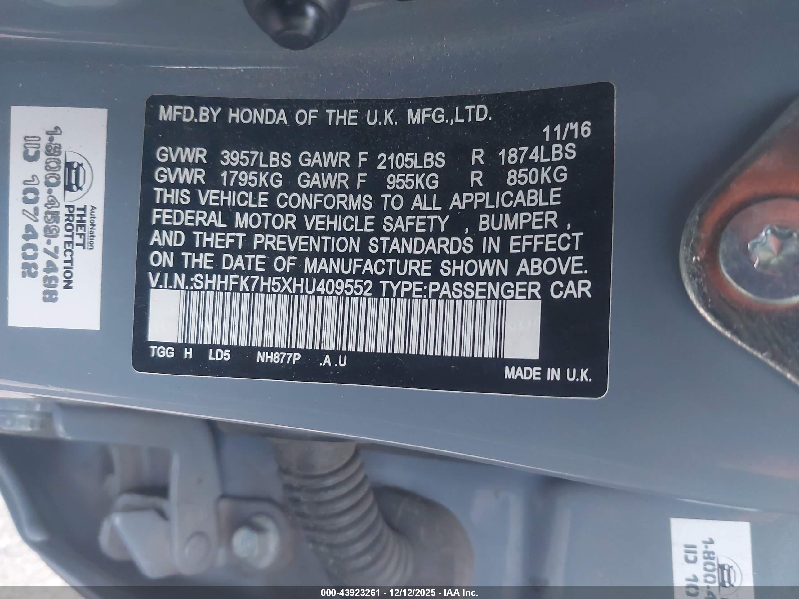 HONDA CIVIC image 9