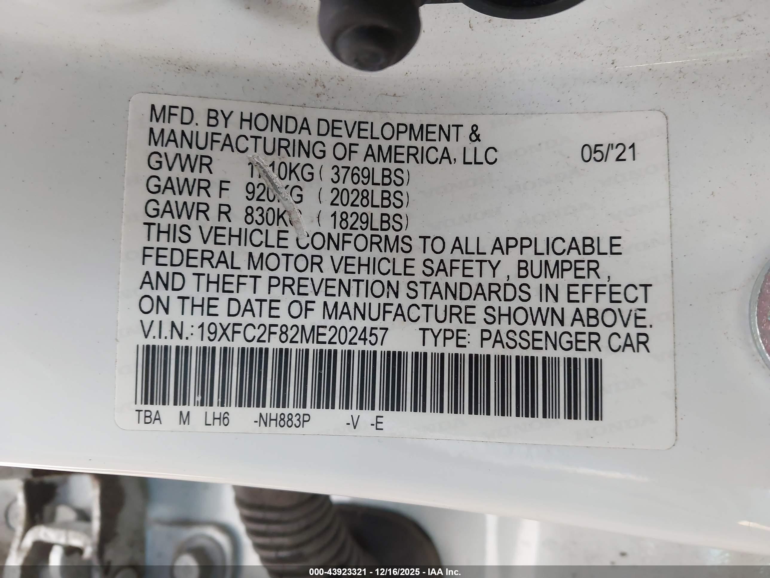 HONDA CIVIC image 9