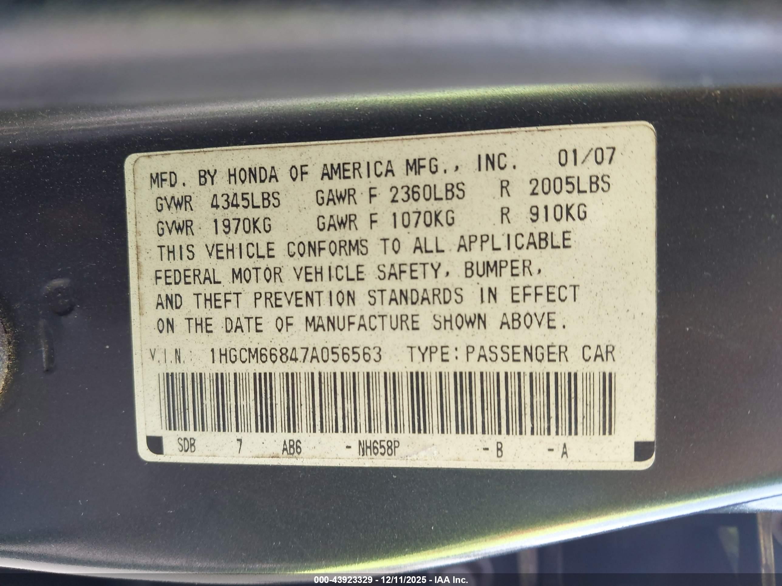 HONDA ACCORD image 9