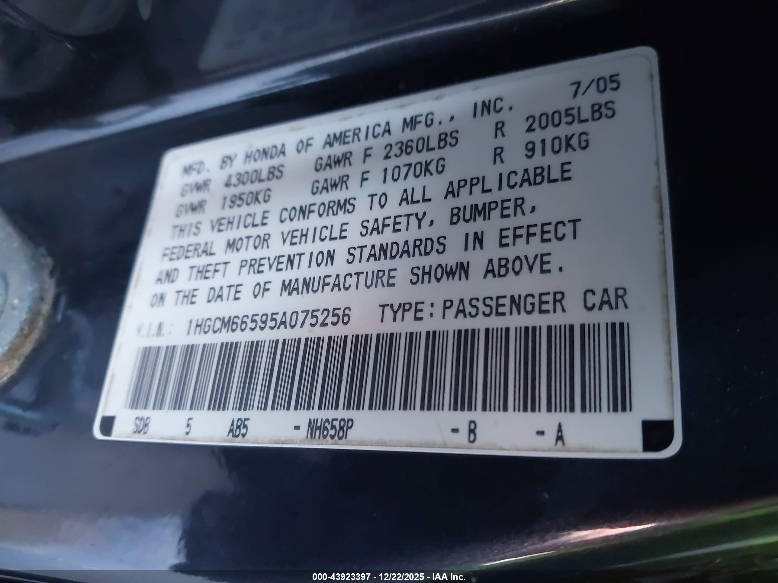 HONDA ACCORD image 9