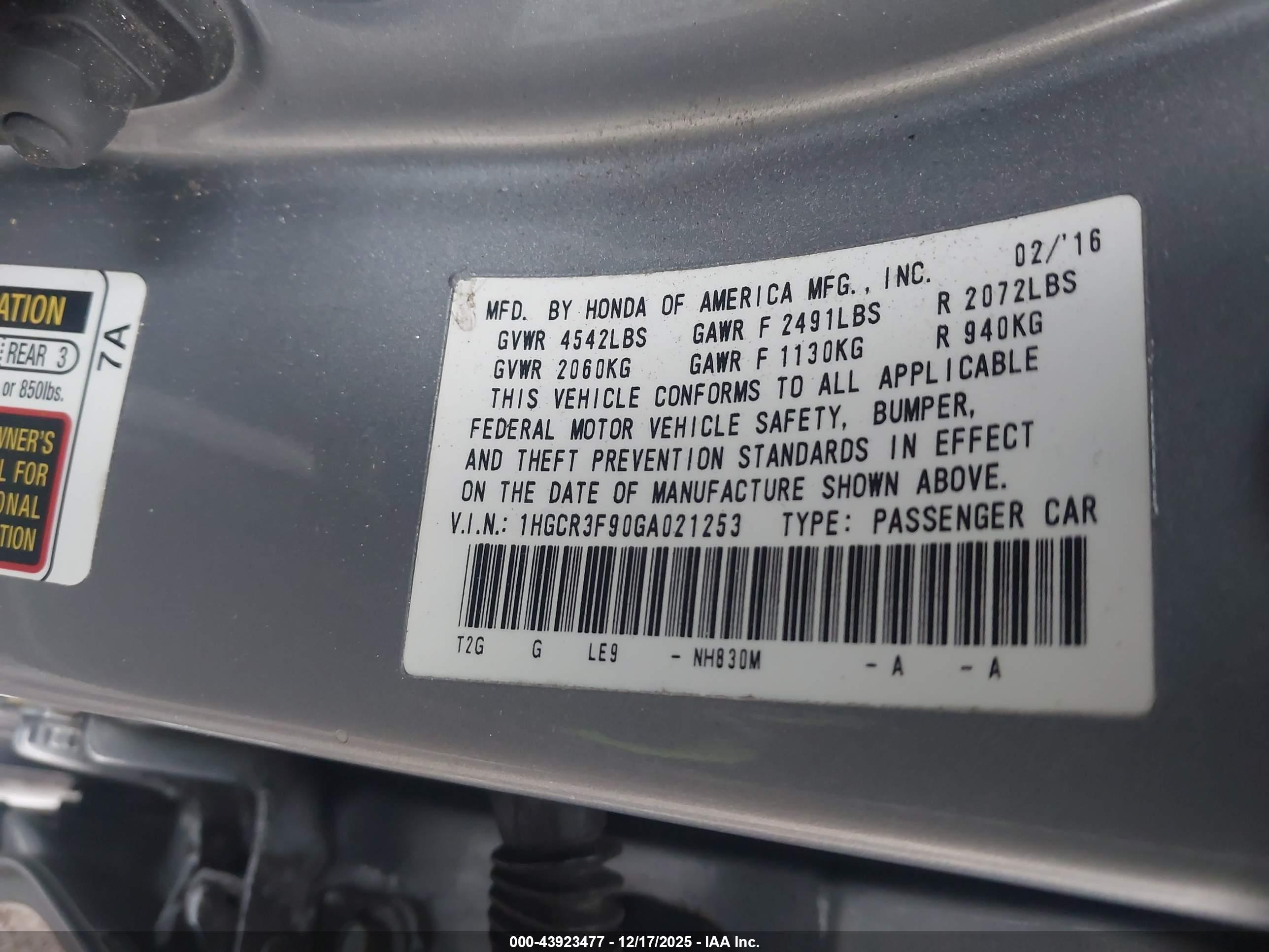 HONDA ACCORD image 9
