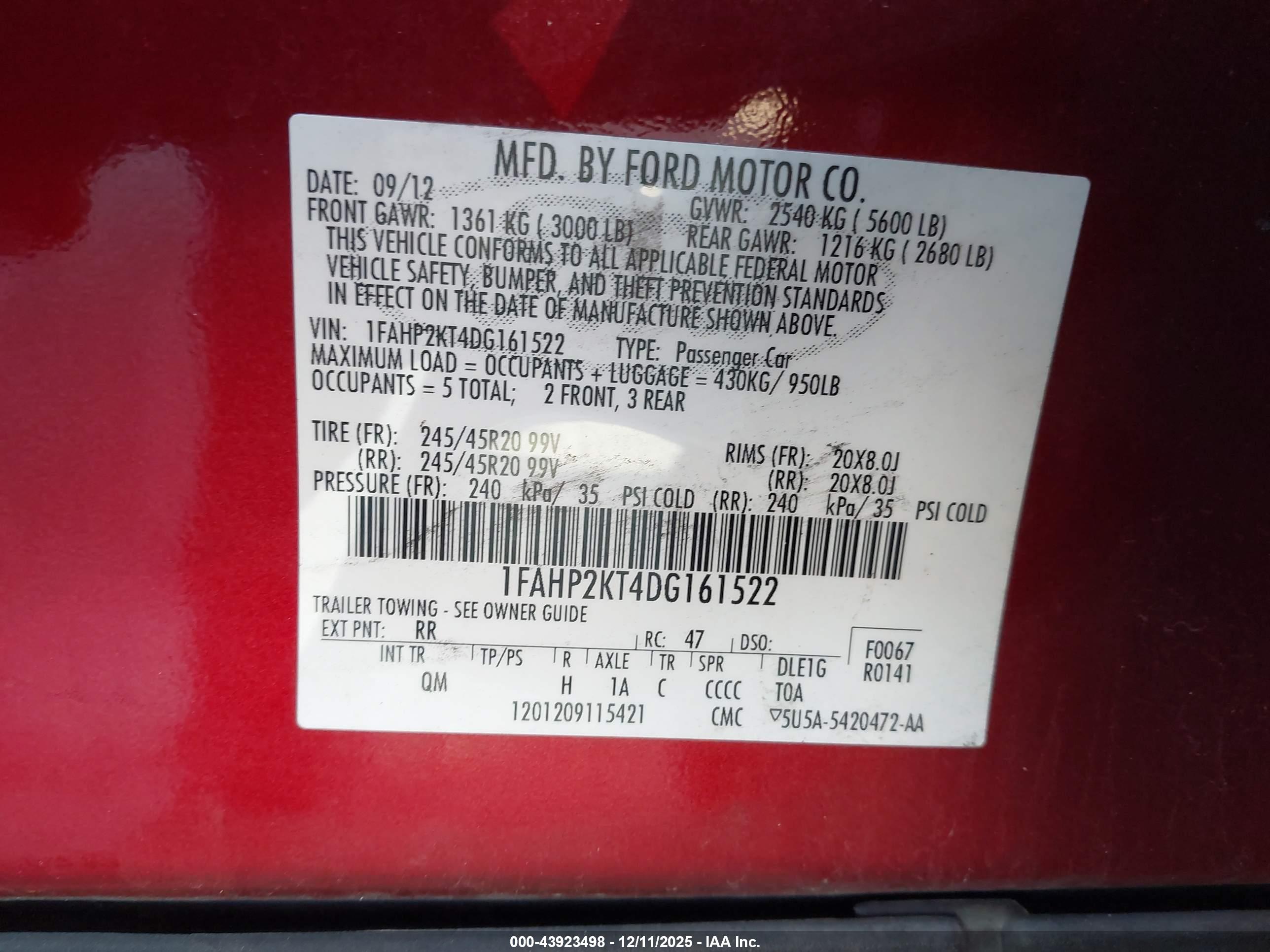 FORD TAURUS image 9