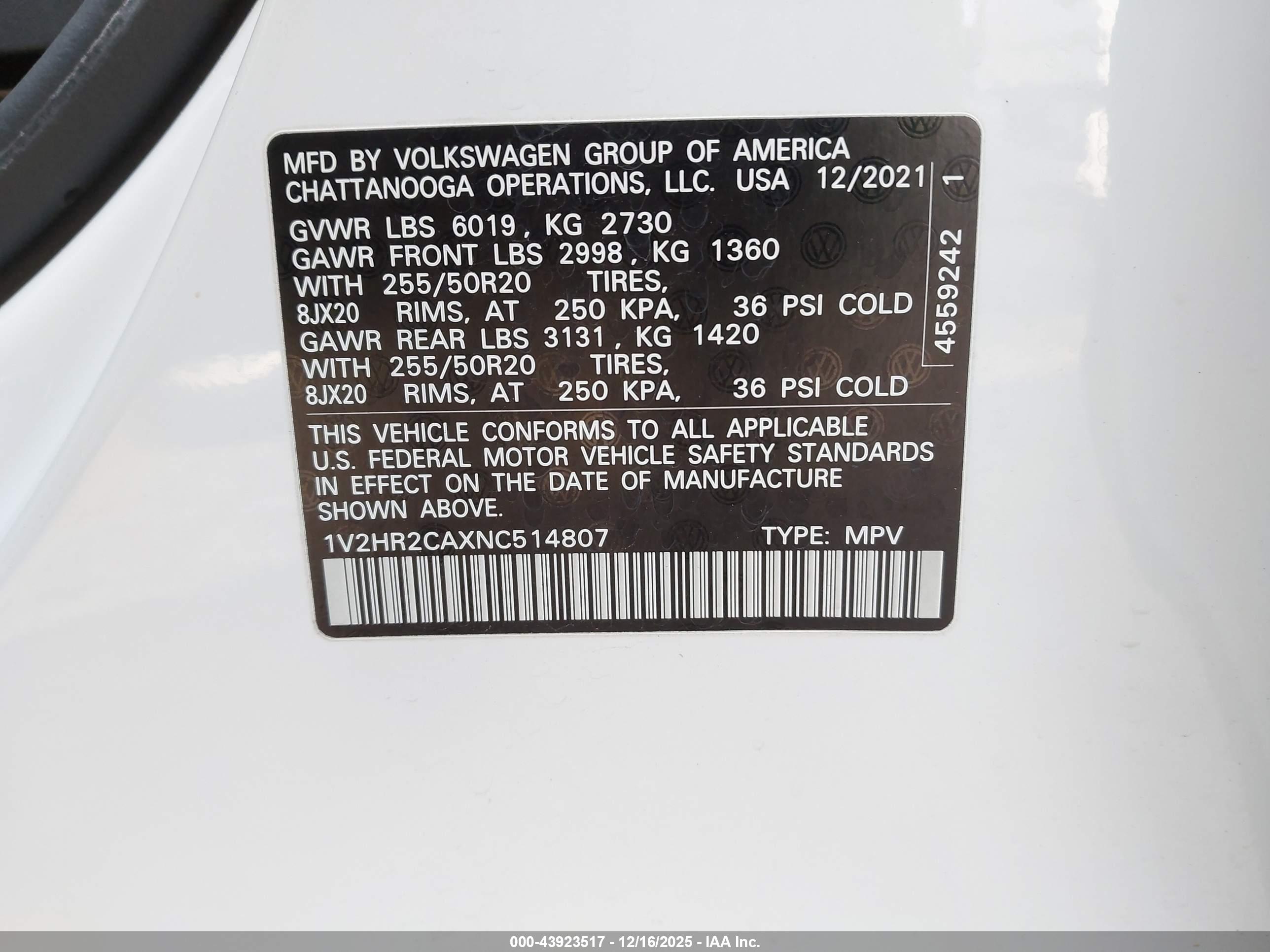 VOLKSWAGEN ATLAS image 9