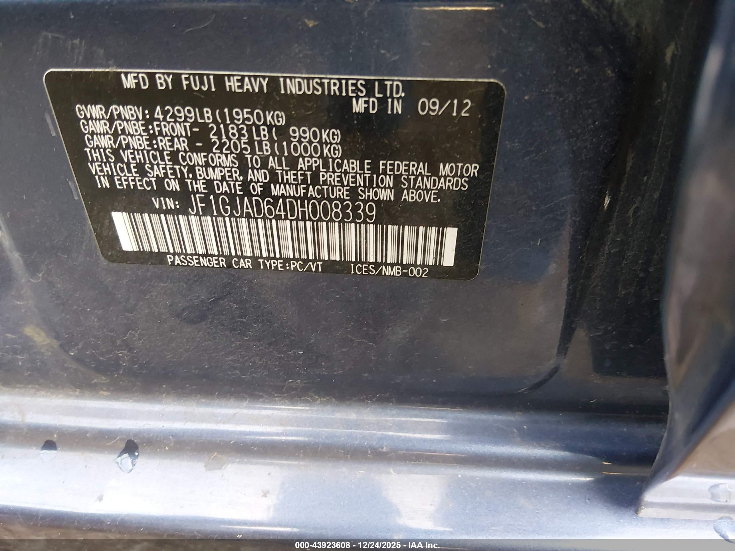 SUBARU IMPREZA image 9