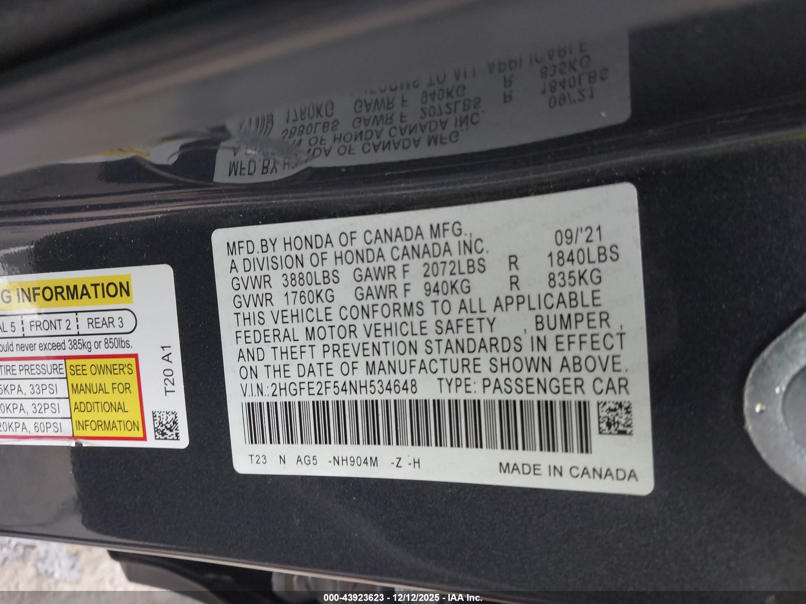 HONDA CIVIC image 9