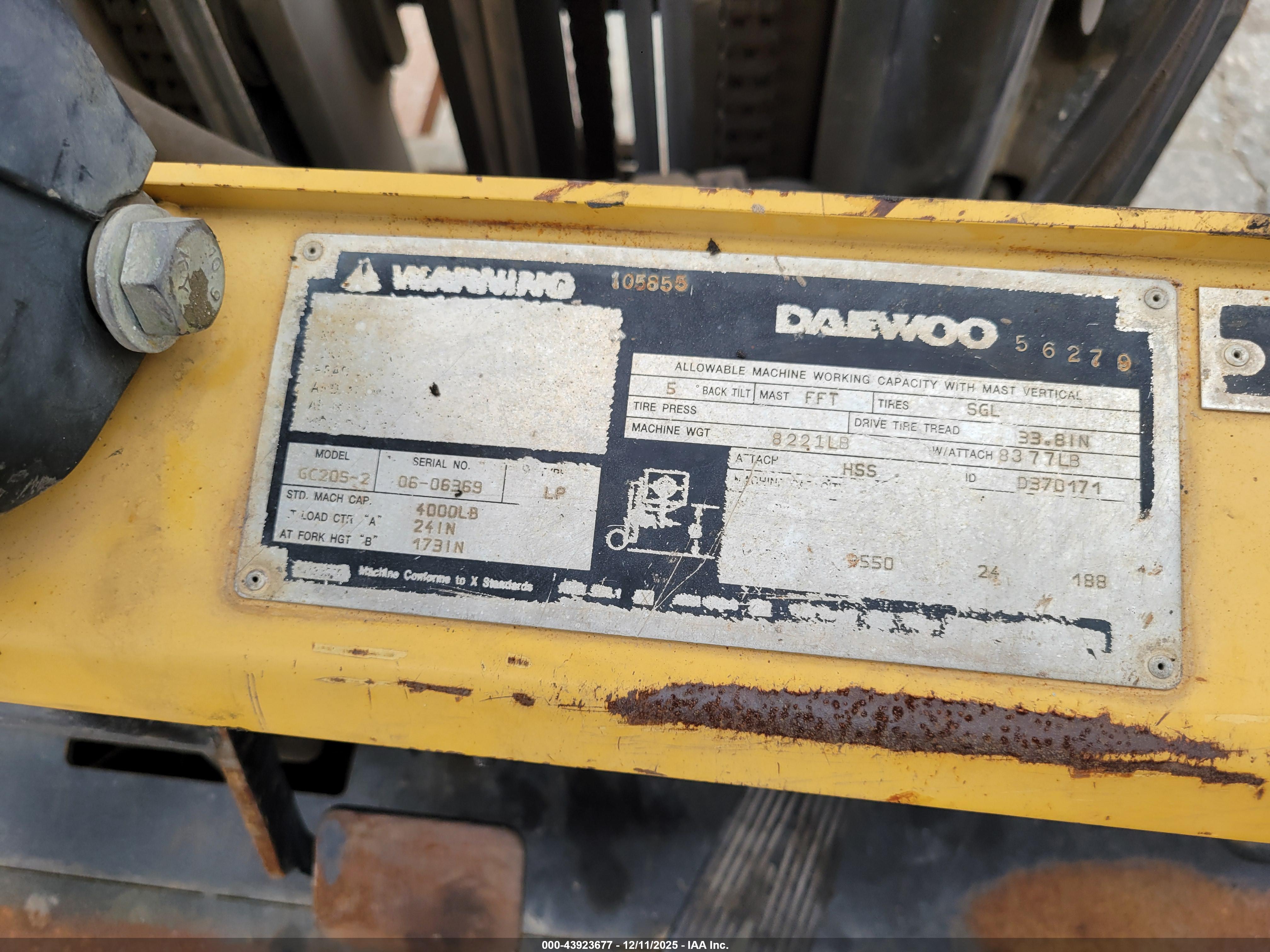 DAEWOO GC20S-2 image 8