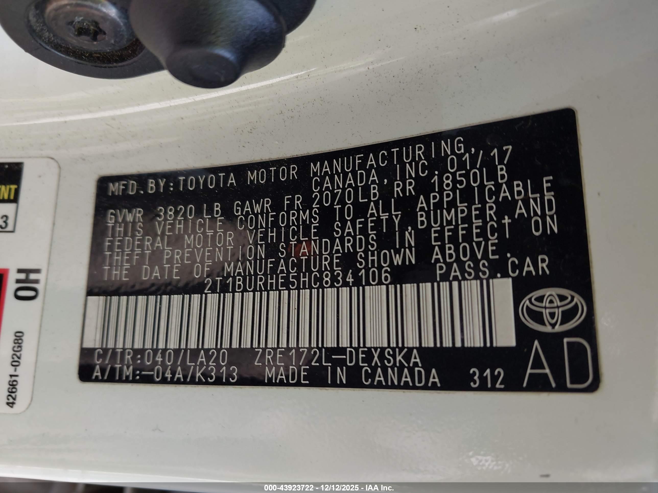 TOYOTA COROLLA image 9