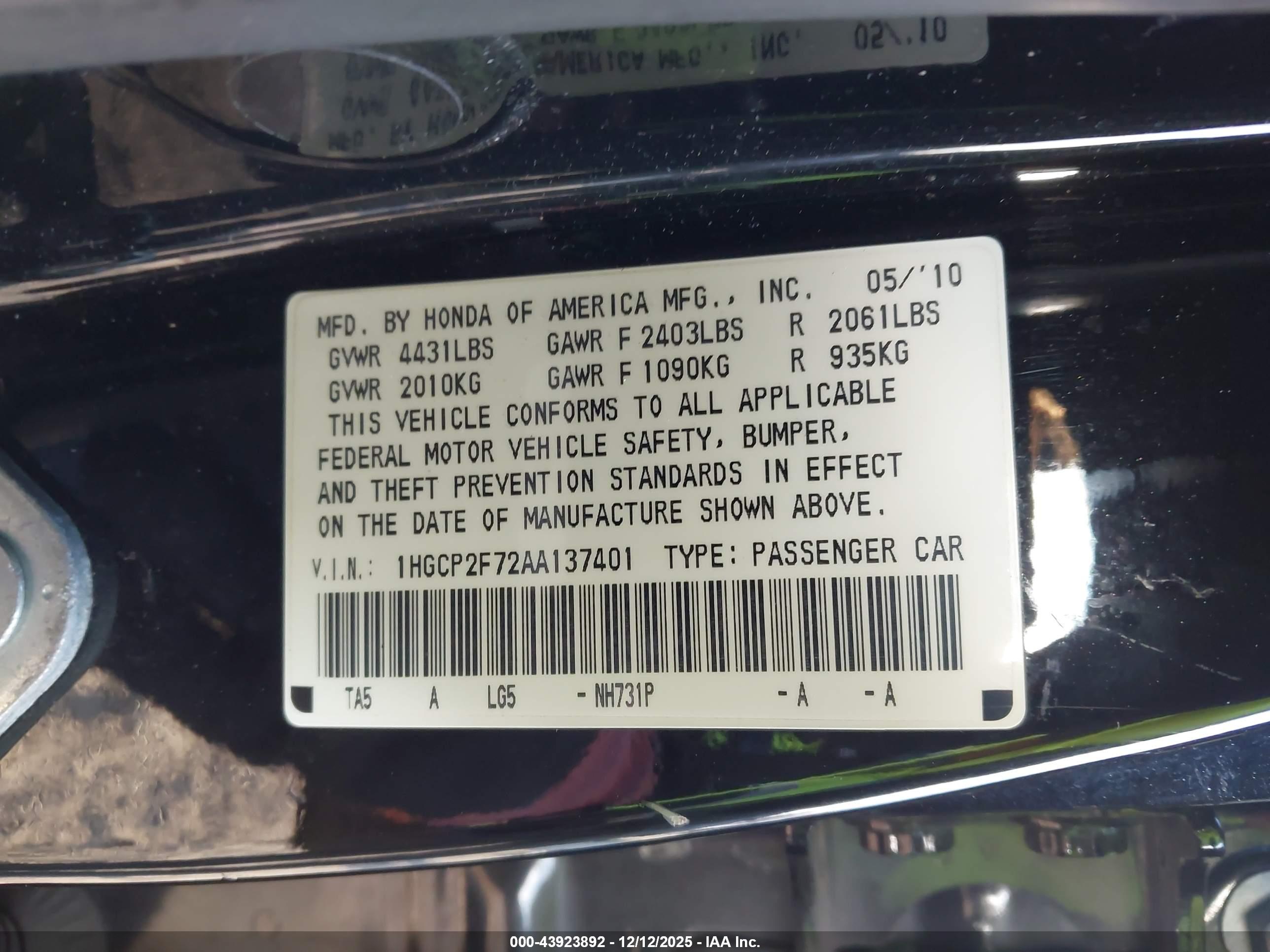 HONDA ACCORD image 9