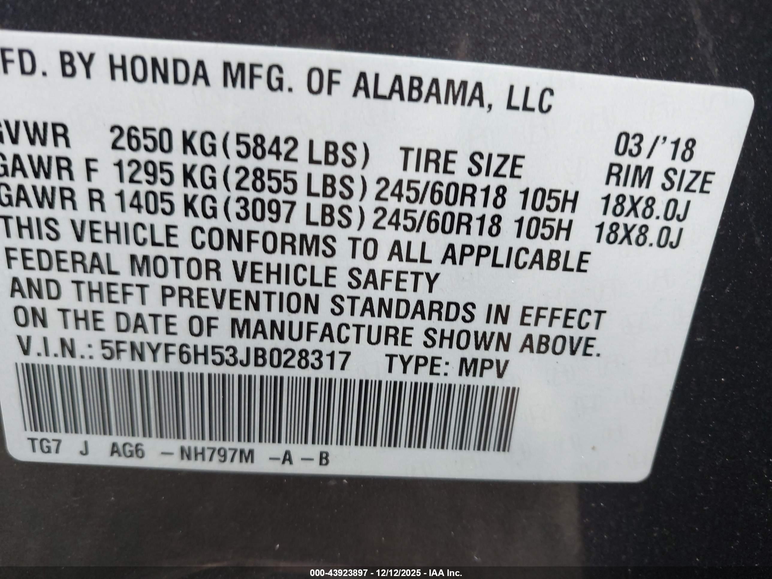 HONDA PILOT image 9