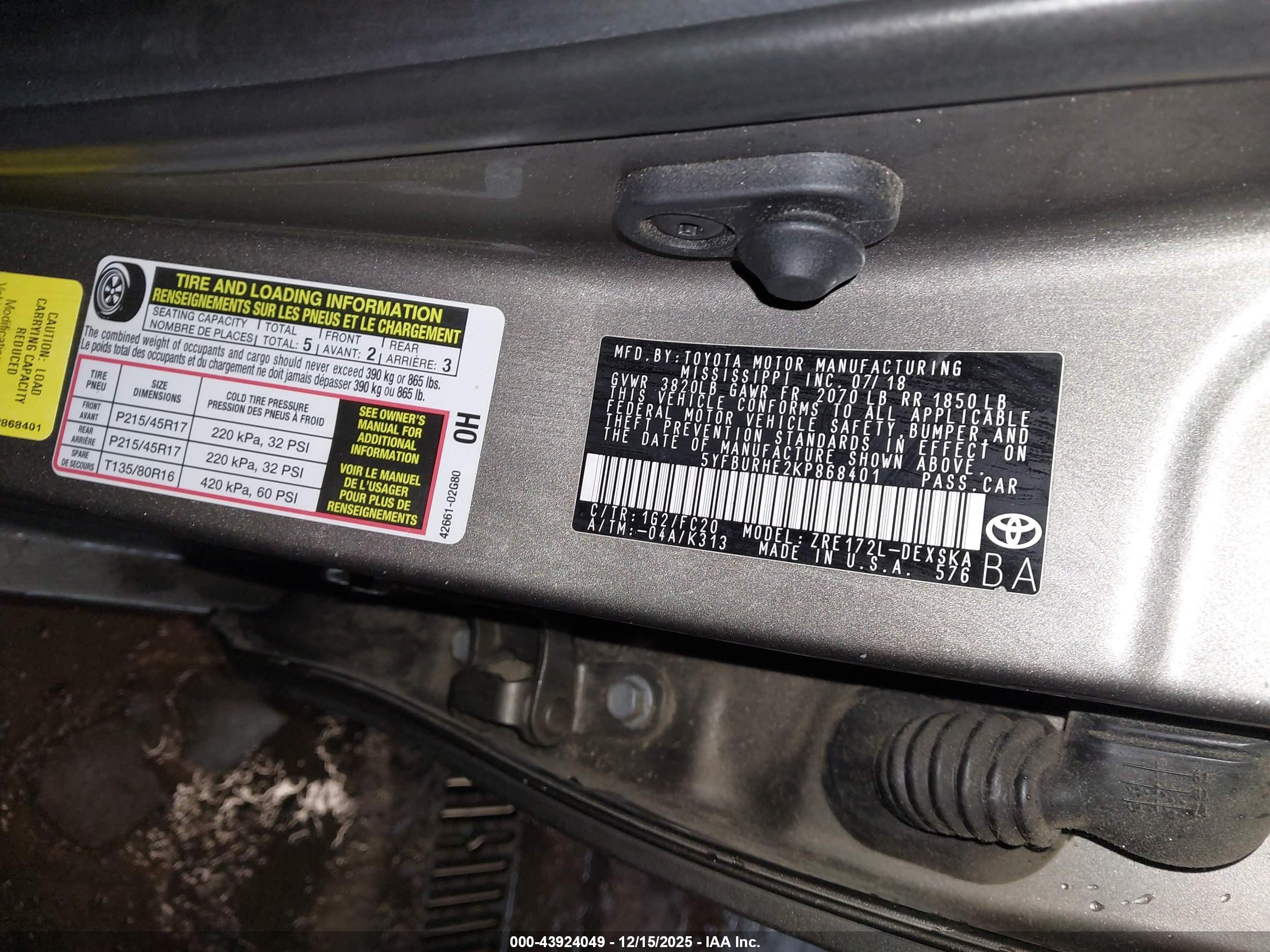 TOYOTA COROLLA image 9