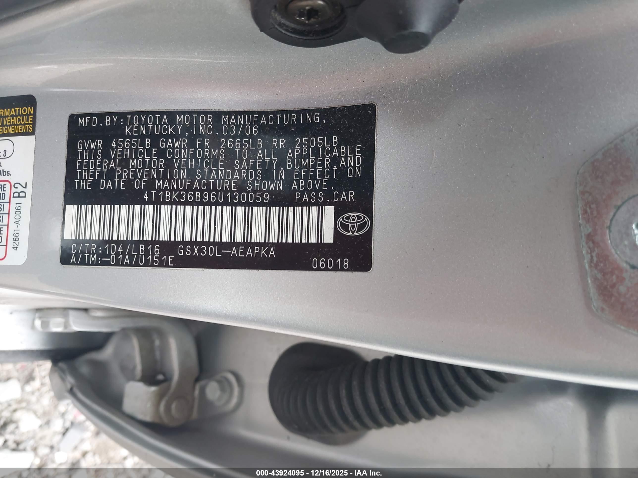 TOYOTA AVALON image 9