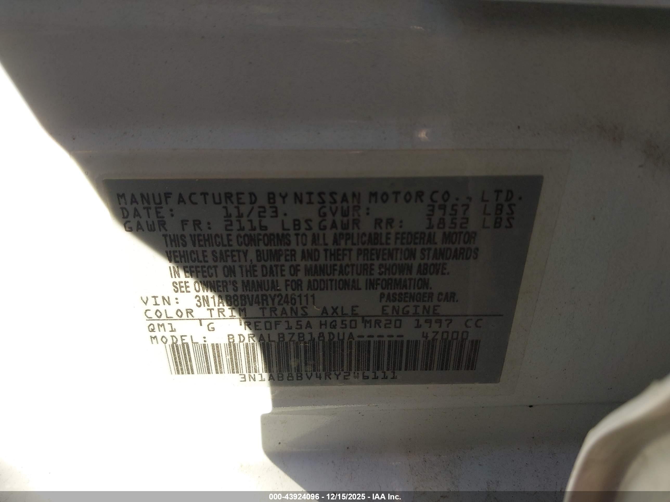 NISSAN SENTRA image 9