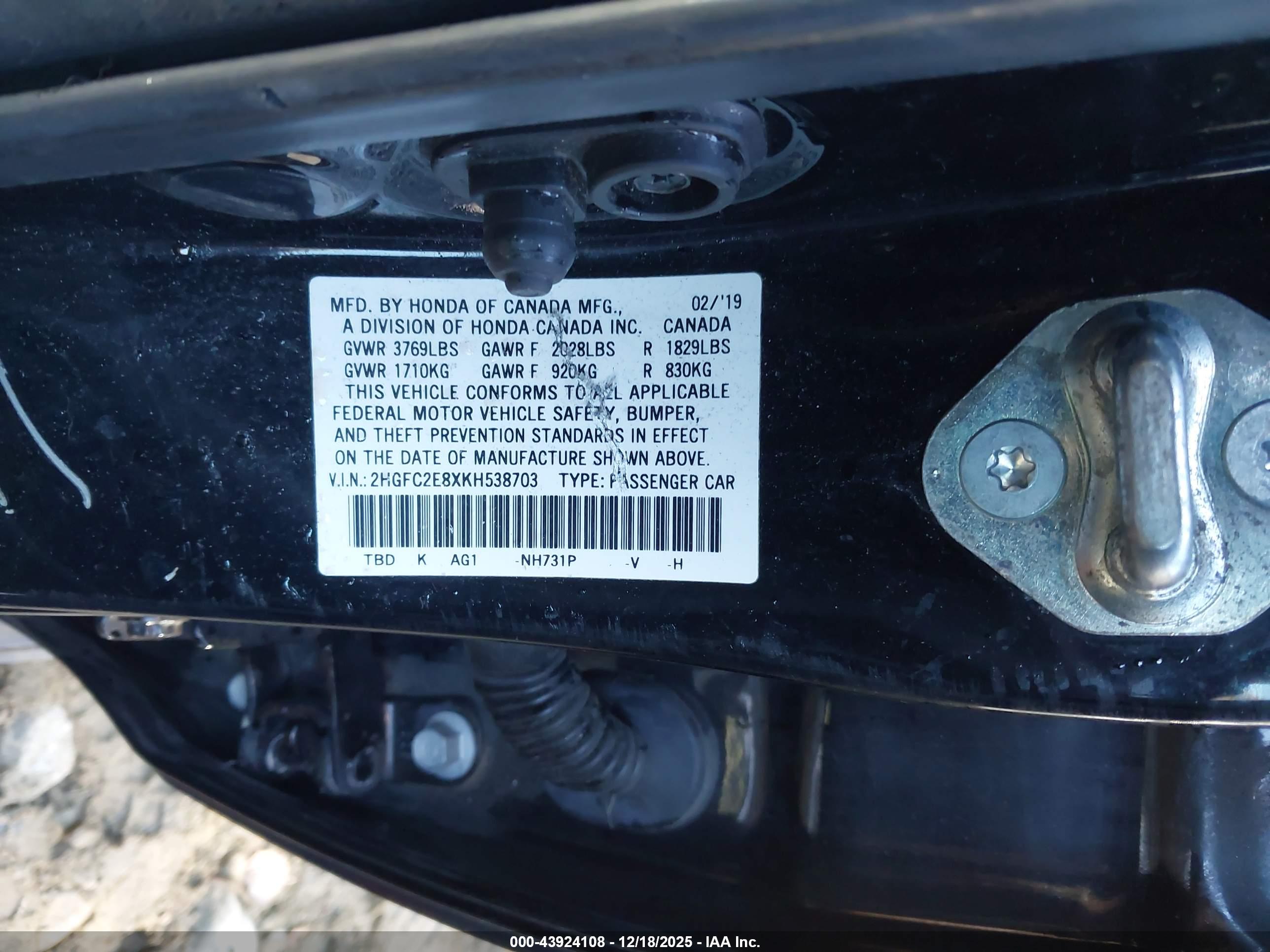 HONDA CIVIC image 9