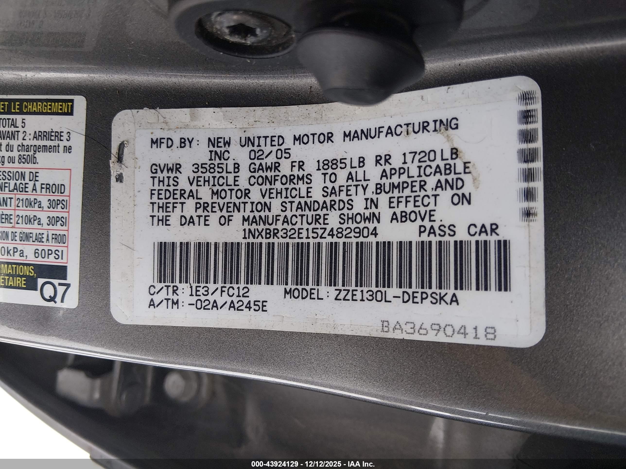TOYOTA COROLLA image 9