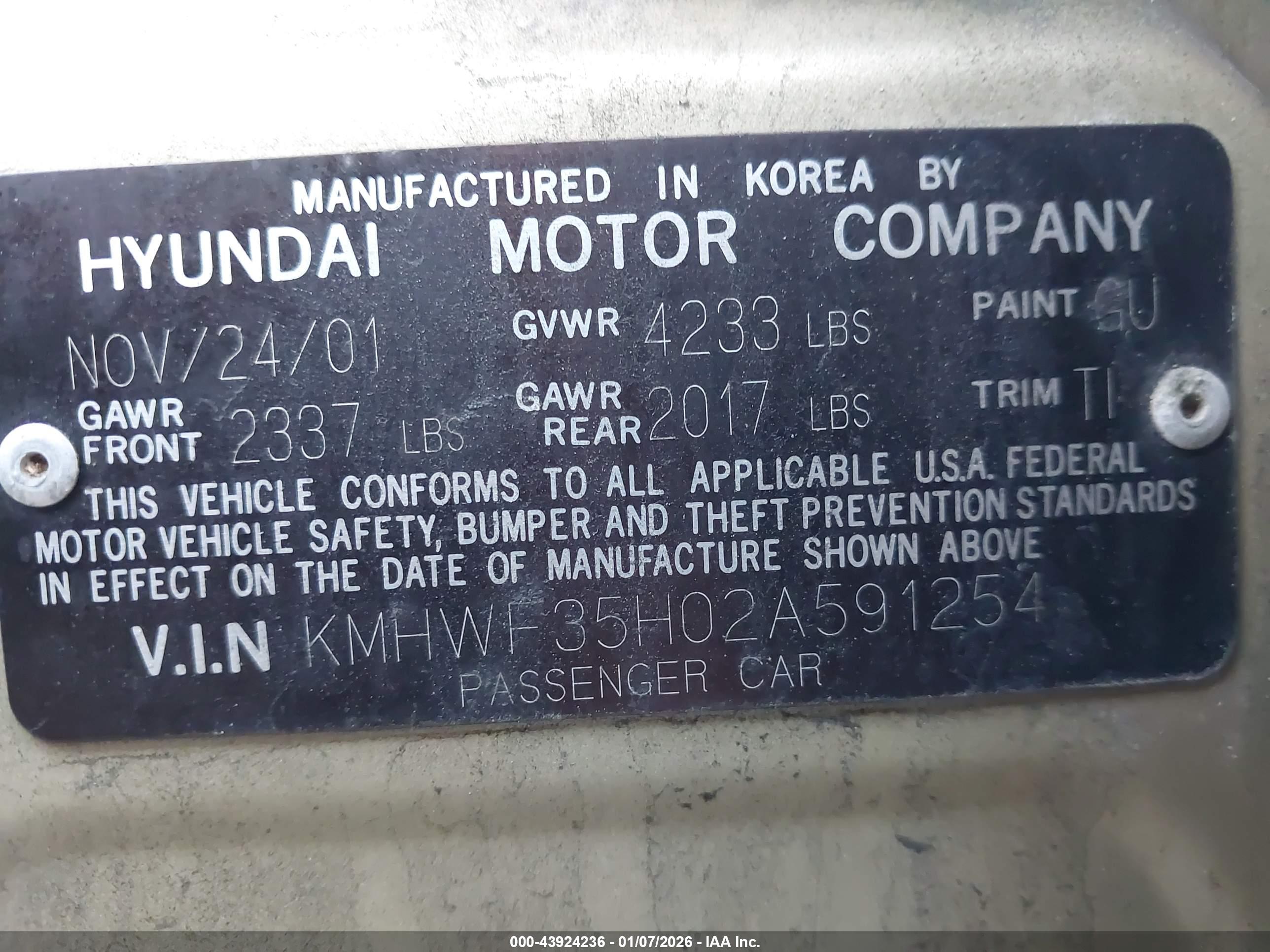 HYUNDAI SONATA image 9