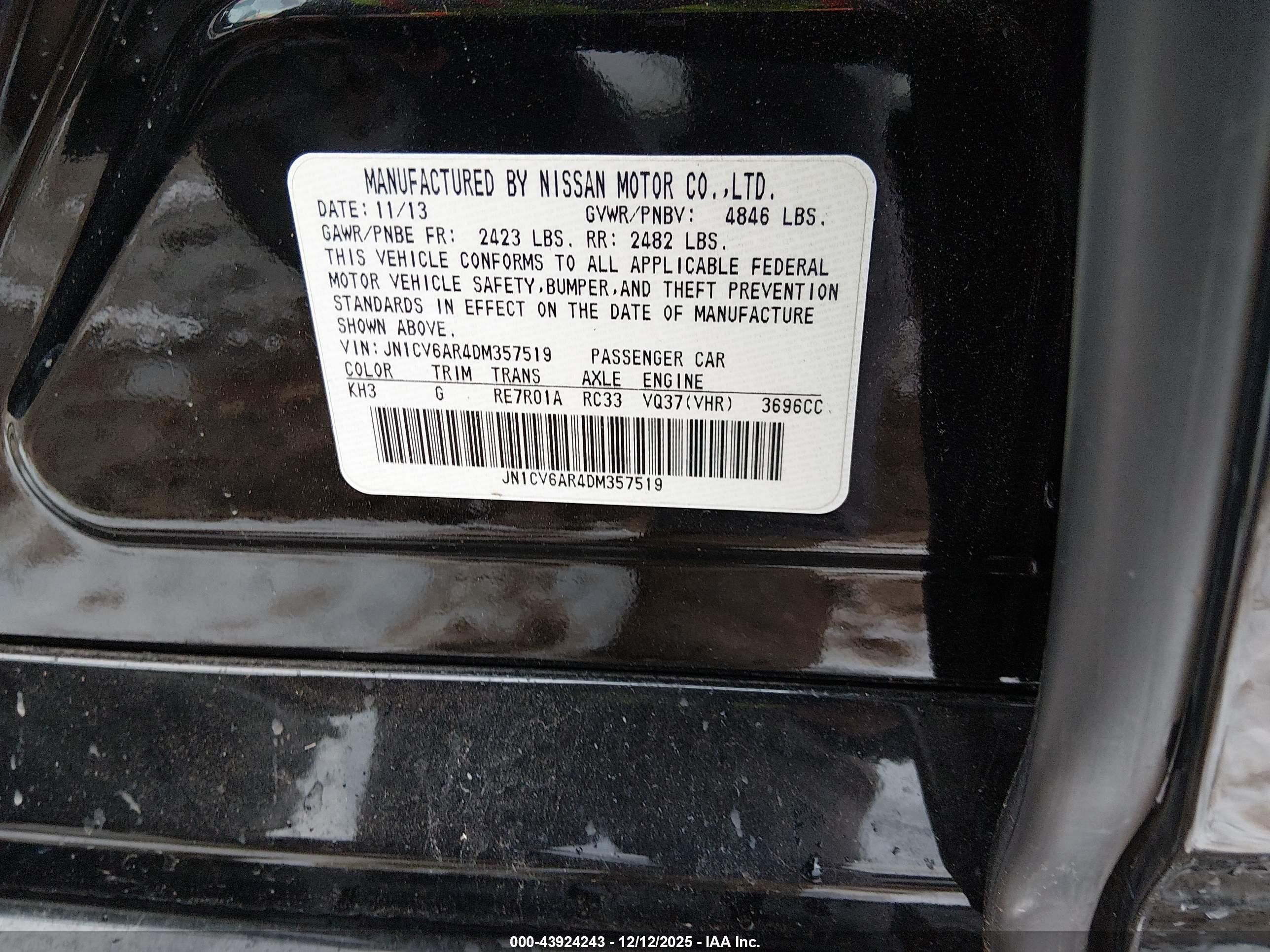 INFINITI G37X image 9