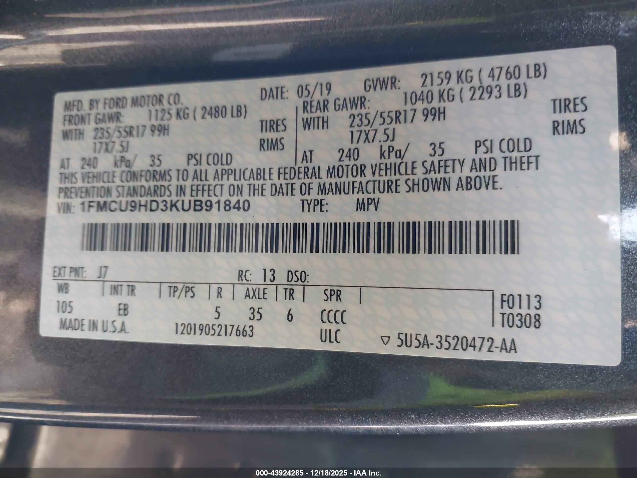 FORD ESCAPE image 9