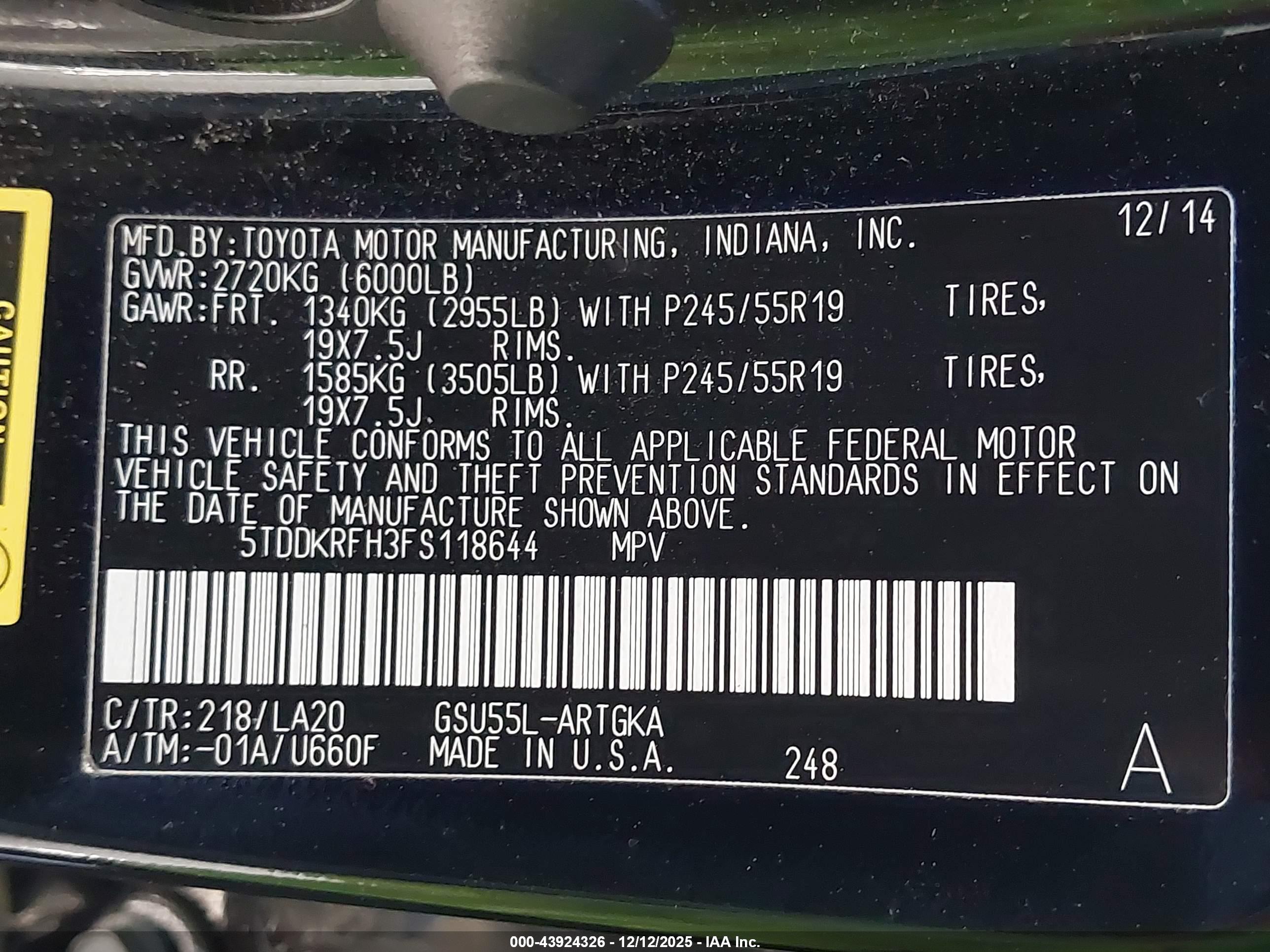 TOYOTA HIGHLANDER image 9