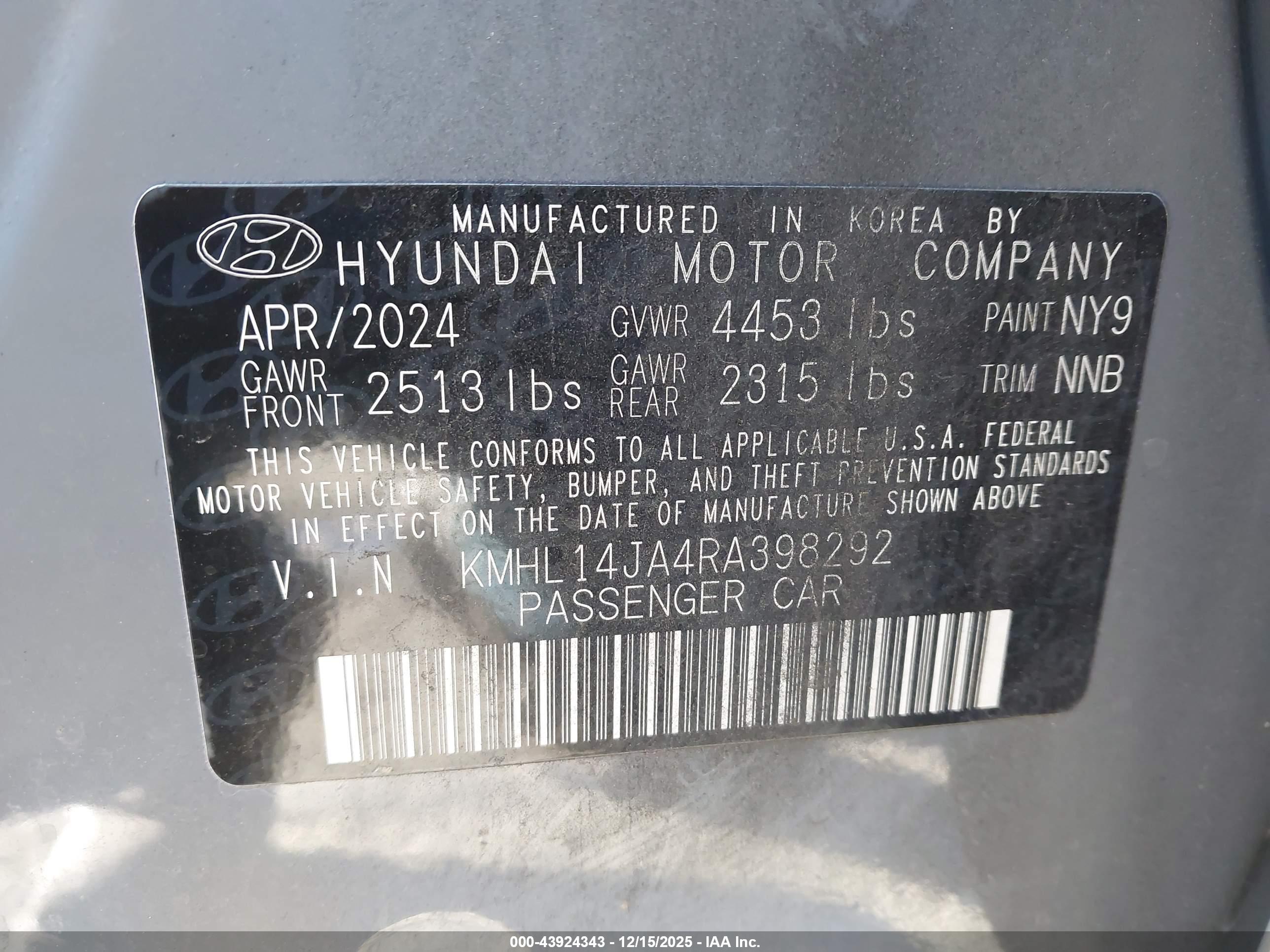 HYUNDAI SONATA image 9