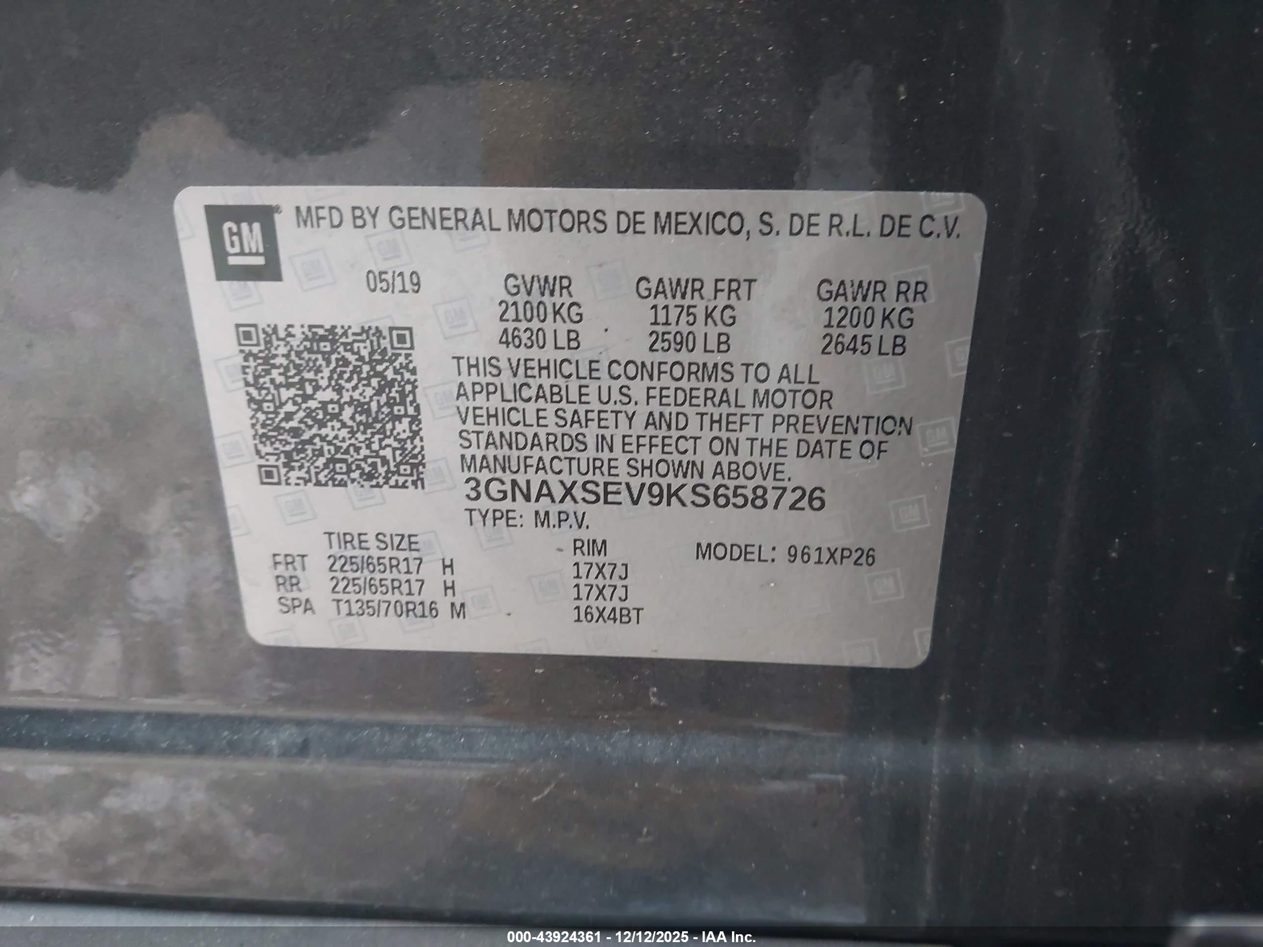 CHEVROLET EQUINOX image 9