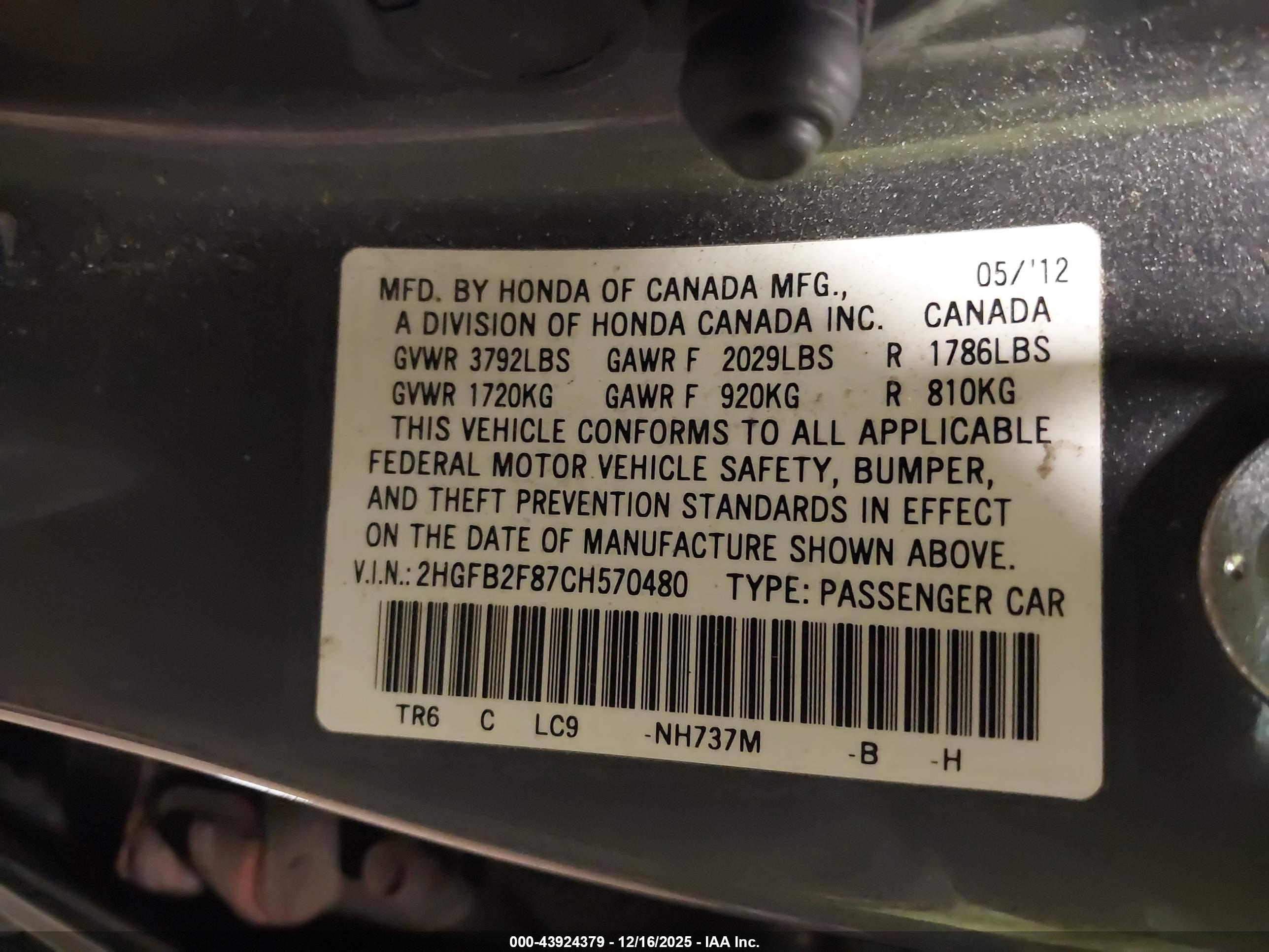 HONDA CIVIC image 9