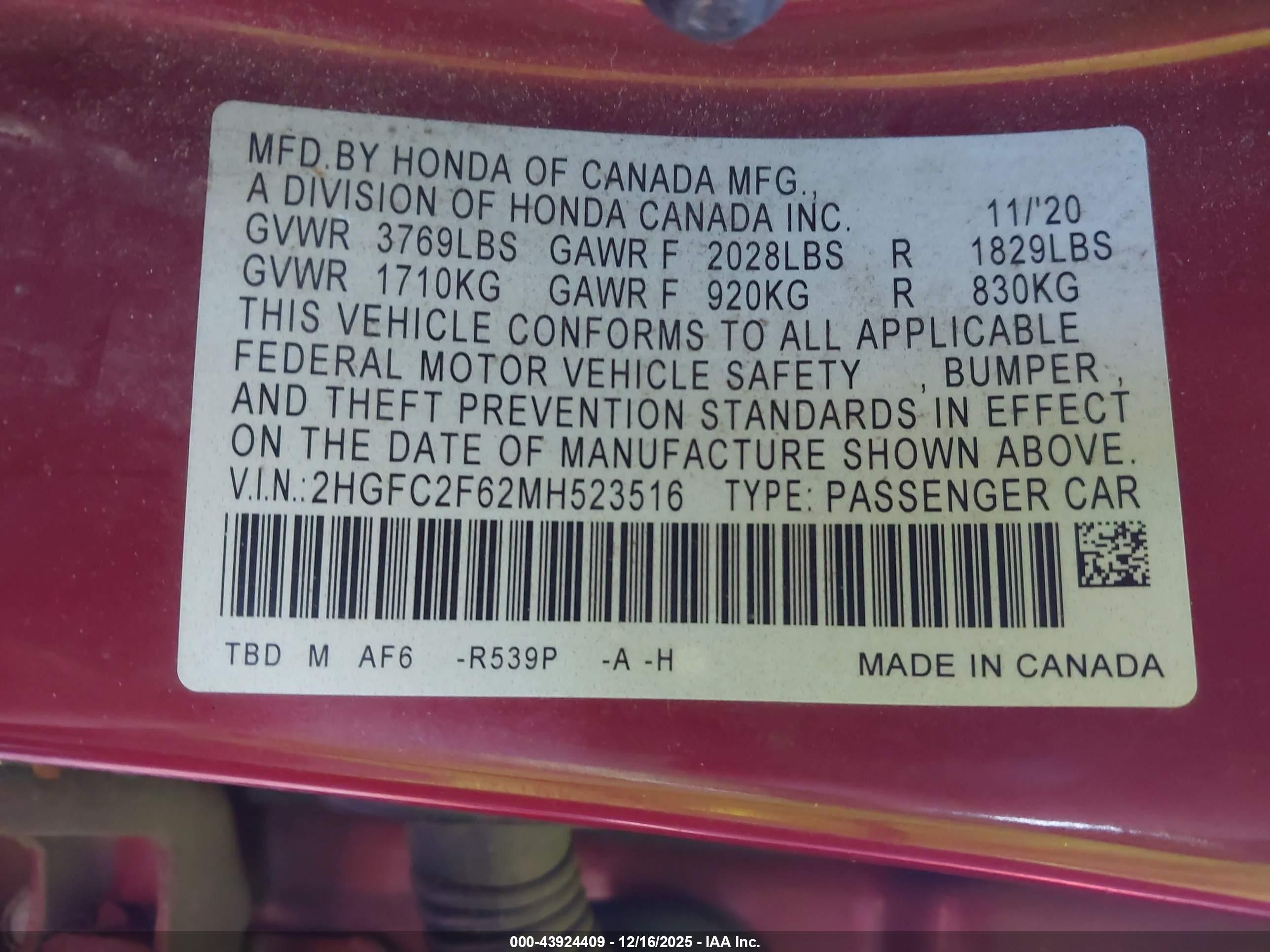 HONDA CIVIC image 9