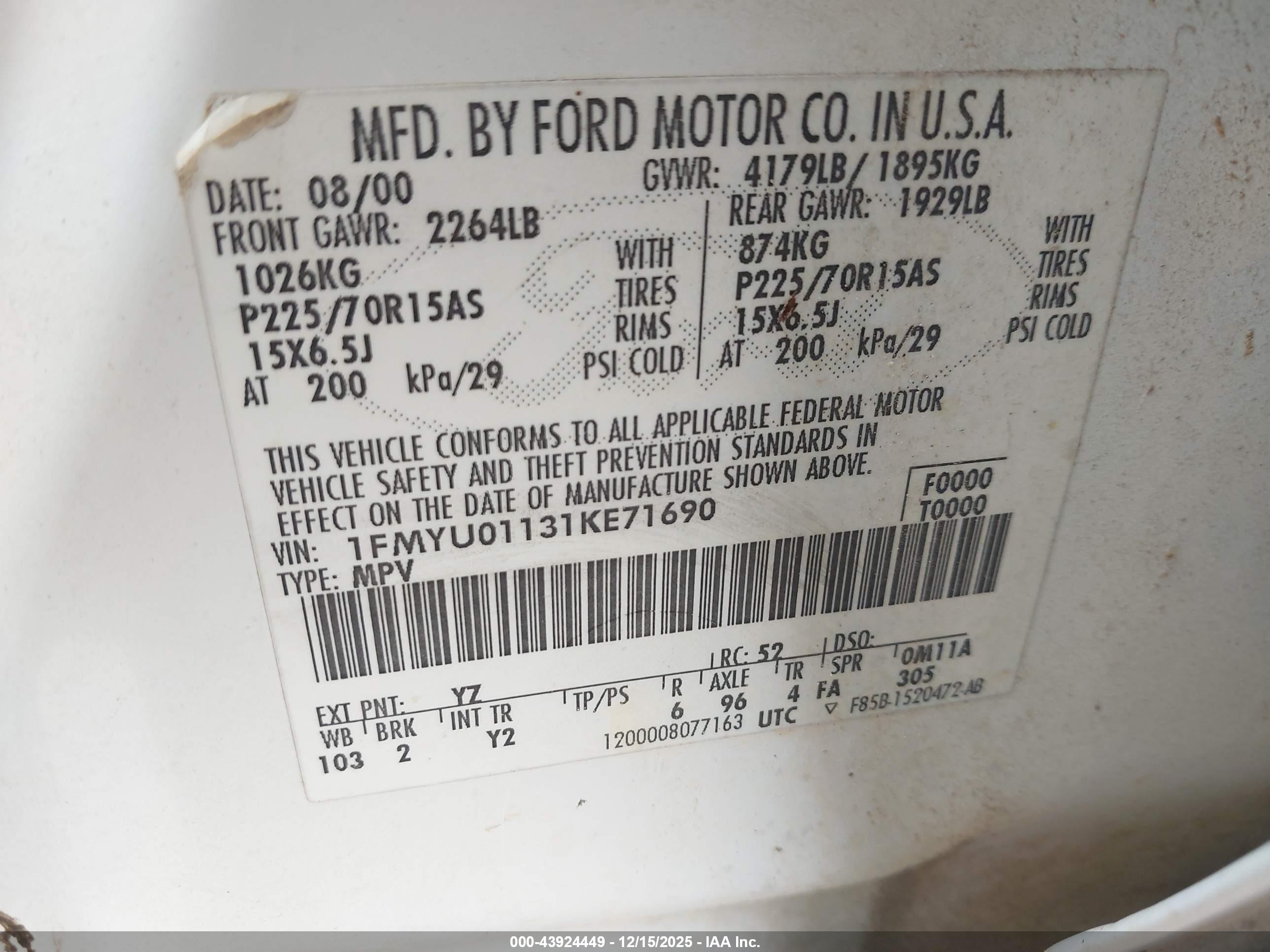 FORD ESCAPE image 9