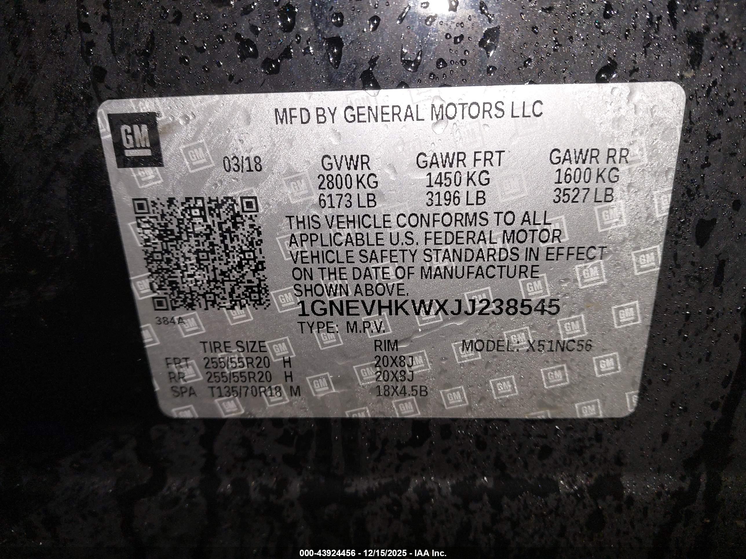 CHEVROLET TRAVERSE image 9
