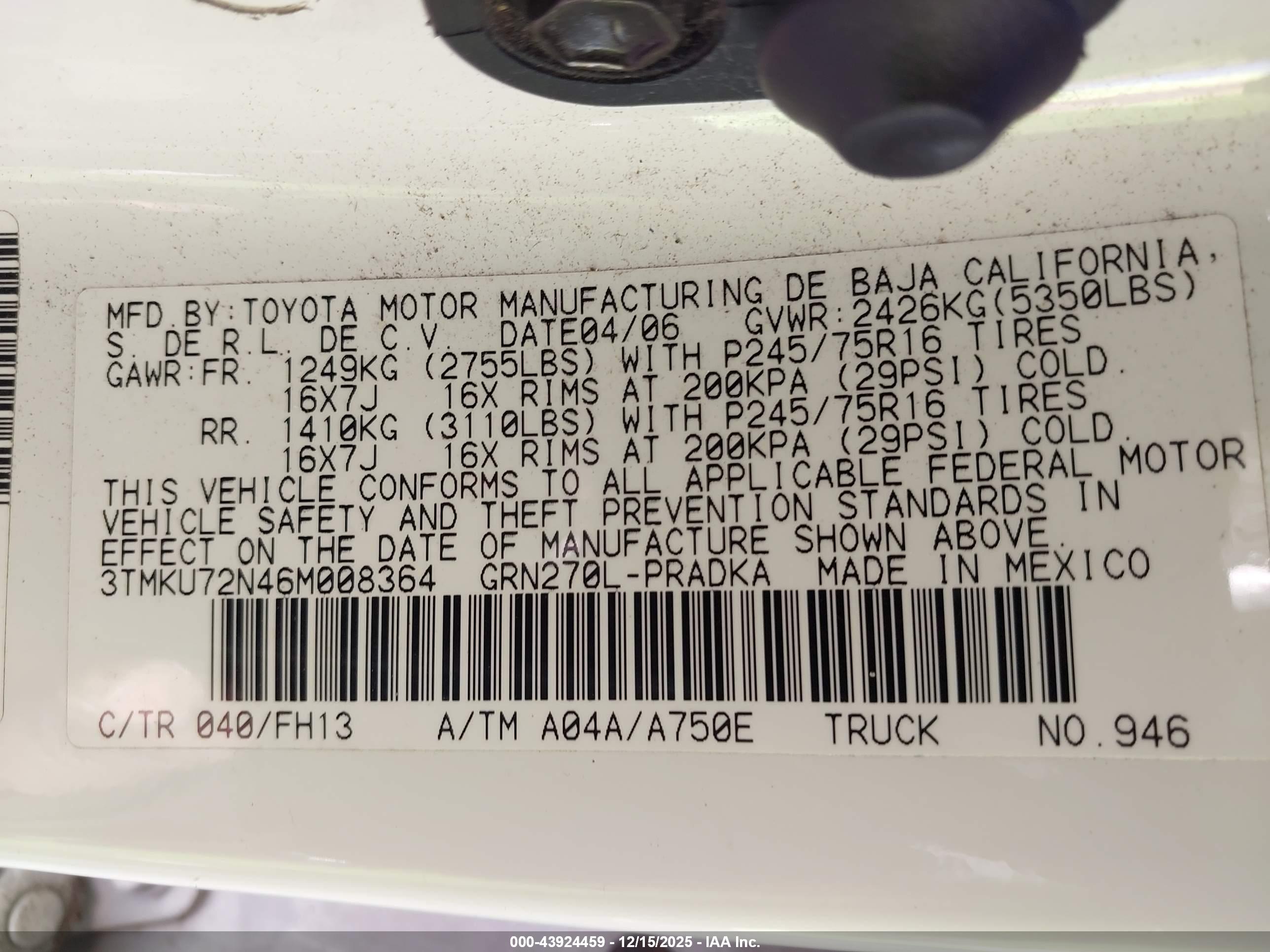 TOYOTA TACOMA image 9