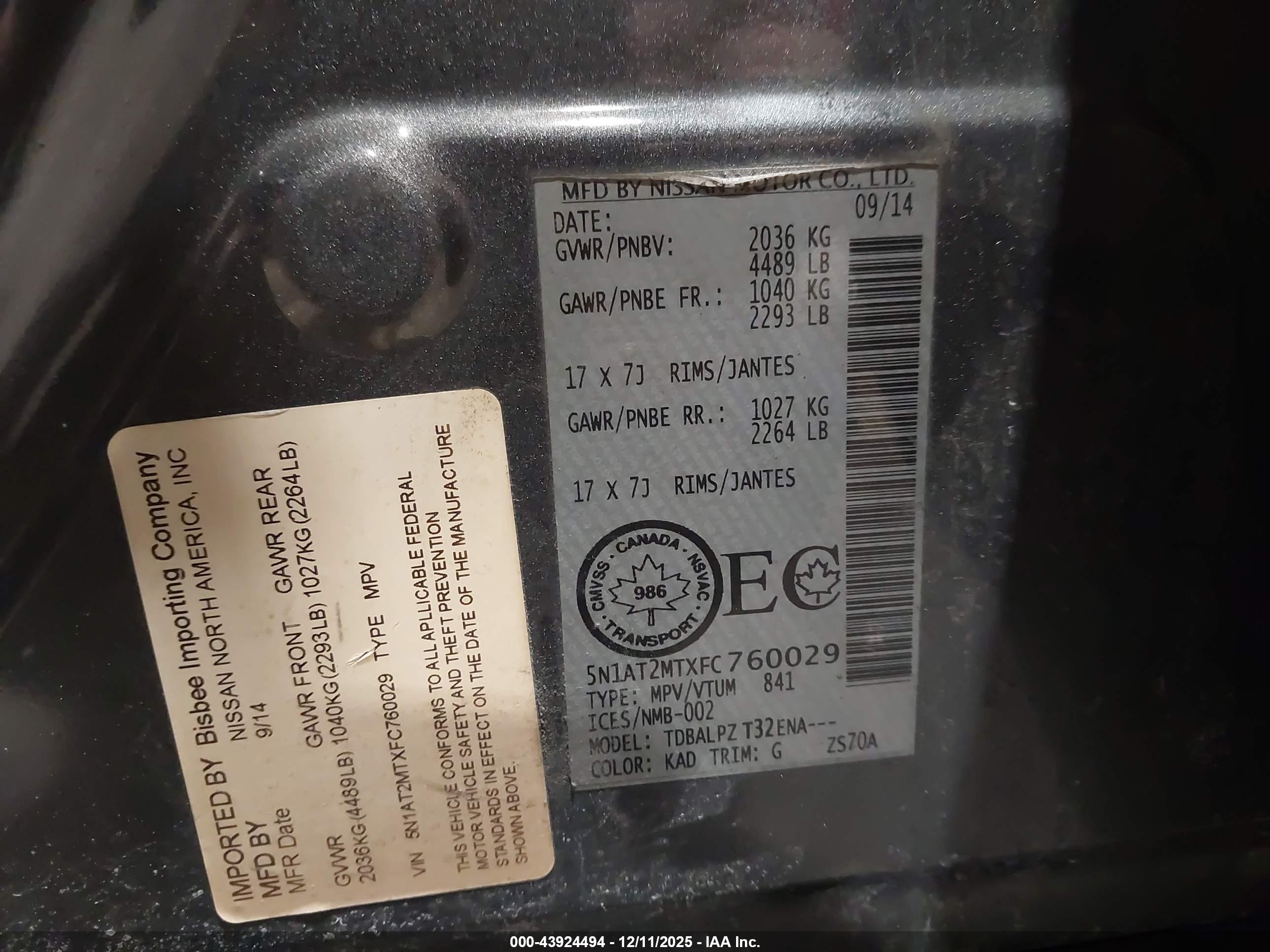 NISSAN ROGUE image 9